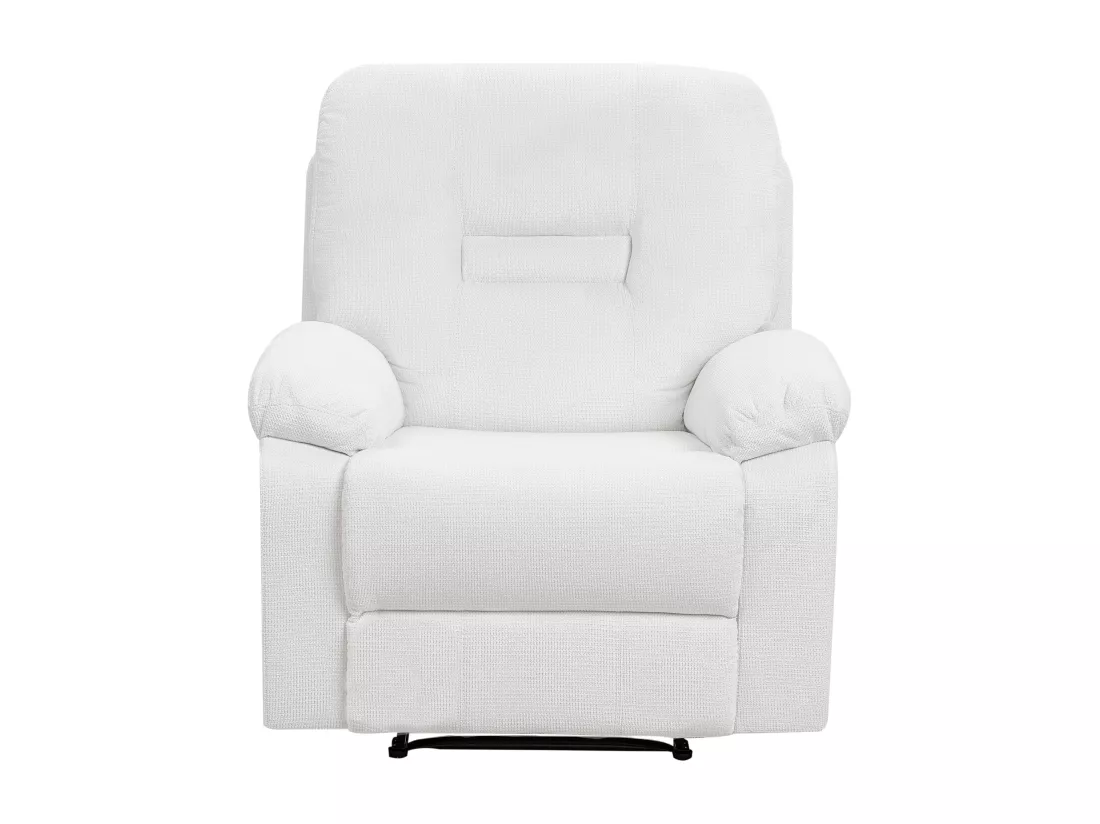 Fauteuil inclinable BERGEN Tissu Blanc