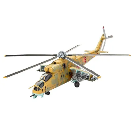 Revell Modellbausatz Hubschrauber Mil Mi-24D Hind in 1:100