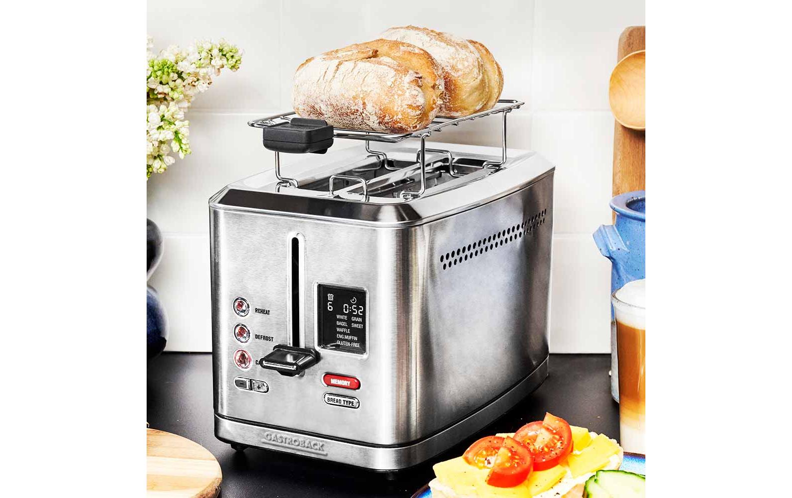Toaster Digital 2S SilberGenaue Toastgrade für ein leckeres Frühstück