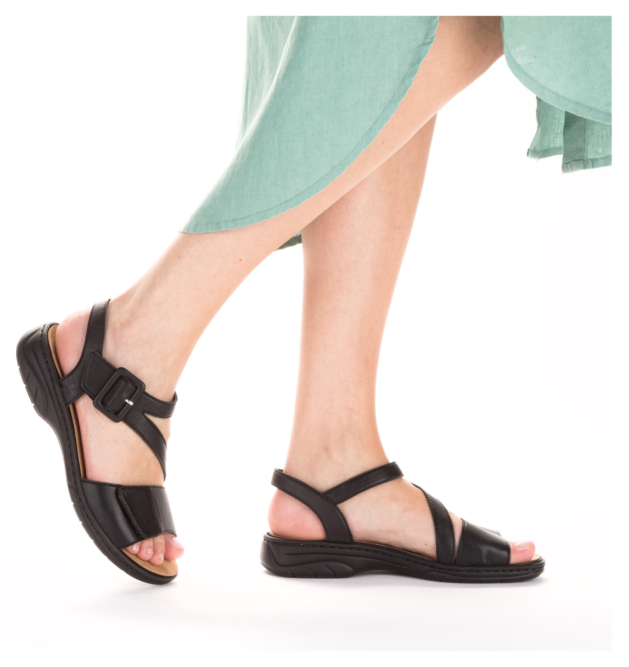Rieker Sandale  , Sommerschuh, Sandalette, Klettschuh, mit Klettverschluss