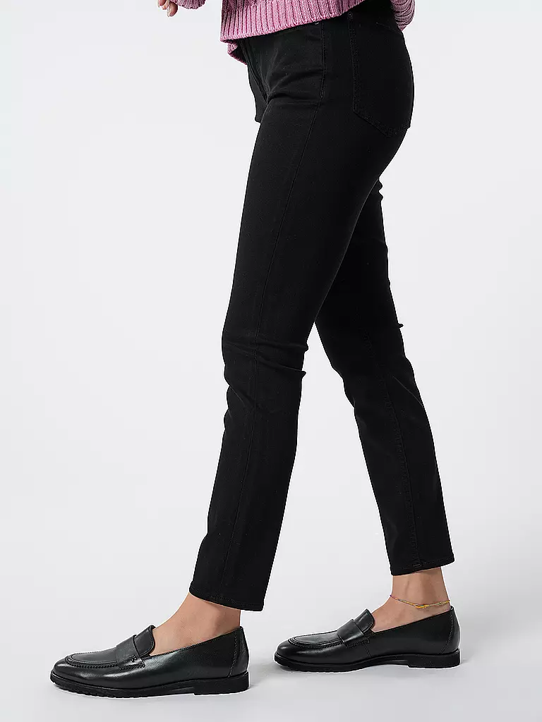 7 FOR ALL MANKIND Jeans Skinny Fit 7/8 THE ANKLE schwarz