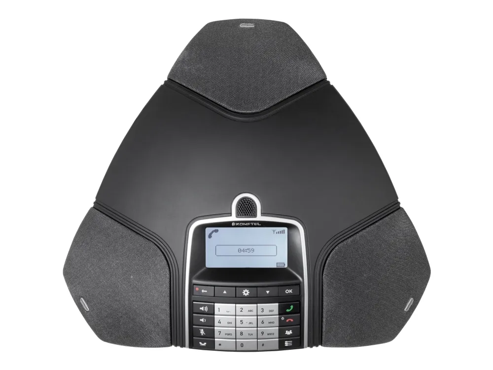 Konftel 300Wx - Trådløs konferencetelefon - DECT\GAP - 3-vejs opkaldskapacitet - sort lakrids - for Konftel C50300Wx Hybrid