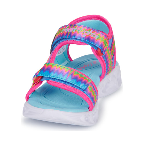 Skechers - HEART LIGHTS SANDALS - Rose / Bleu