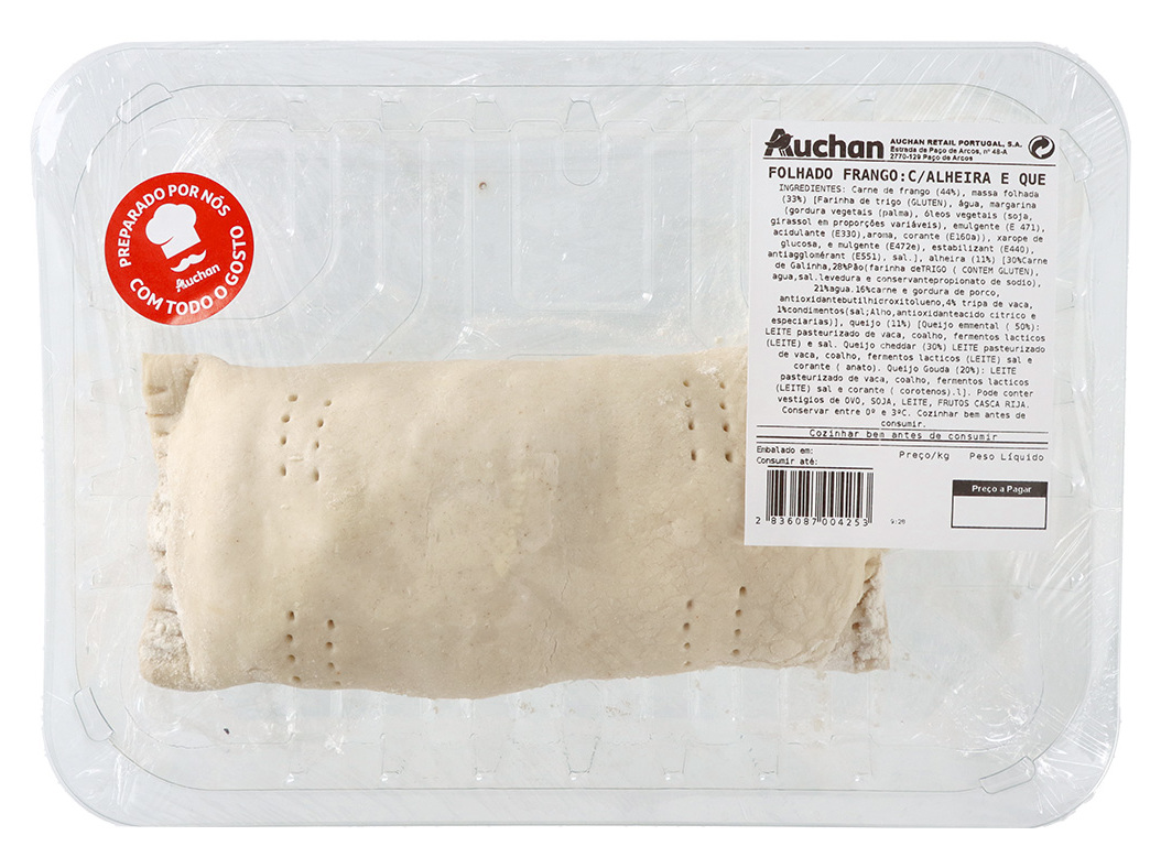 FRANGO FOLHADO COM ALHEIRA E QUEIJO KG