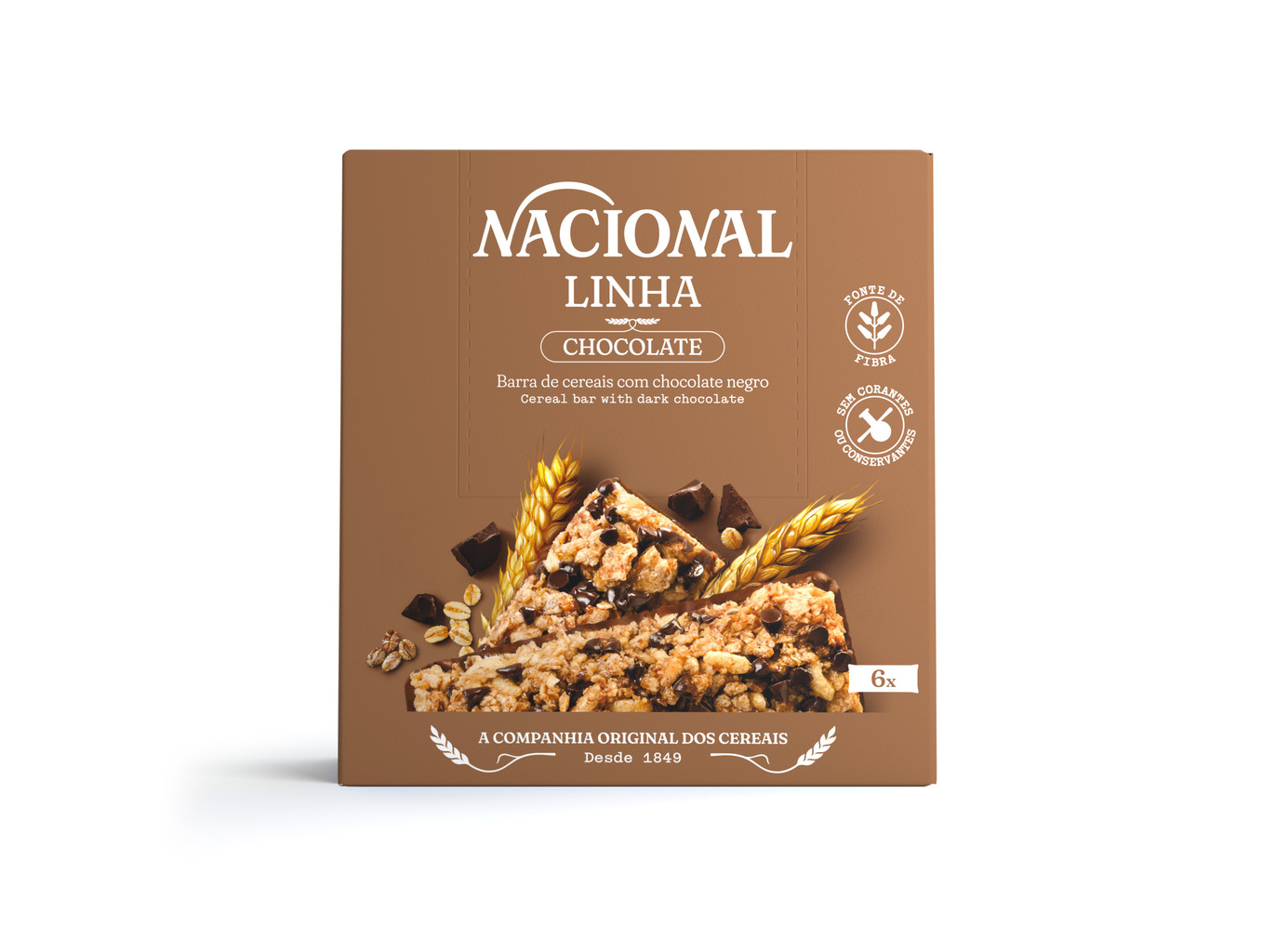 BARRAS NACIONAL CEREAIS CHOCOLATE NEGRO 6UN