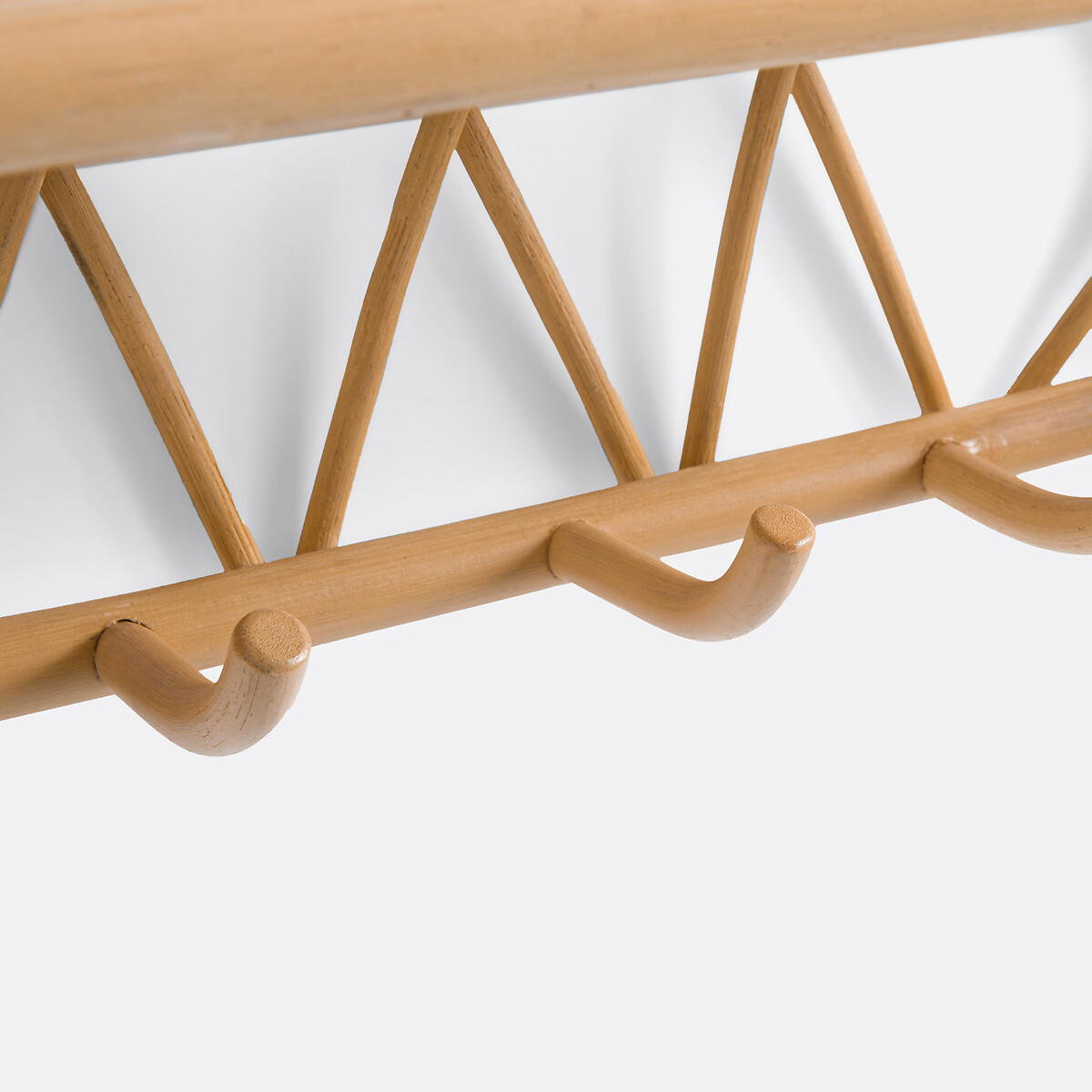 LA REDOUTE INTERIEURS<br>Cabideiro de parede com 5 ganchos, em rattan, Malu
