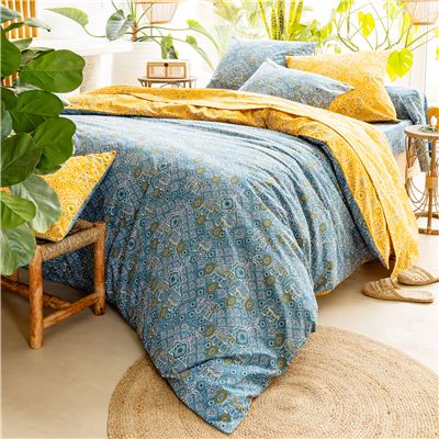 Linge de lit polycoton motif éléphant - BECQUET CRÉATION