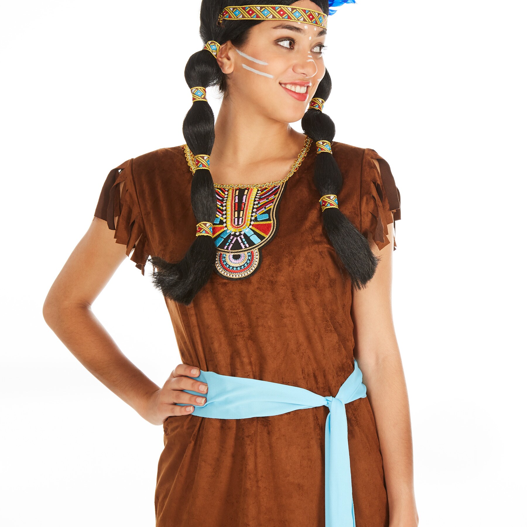 tectake® Frauenkostüm Indianerin Phoenix