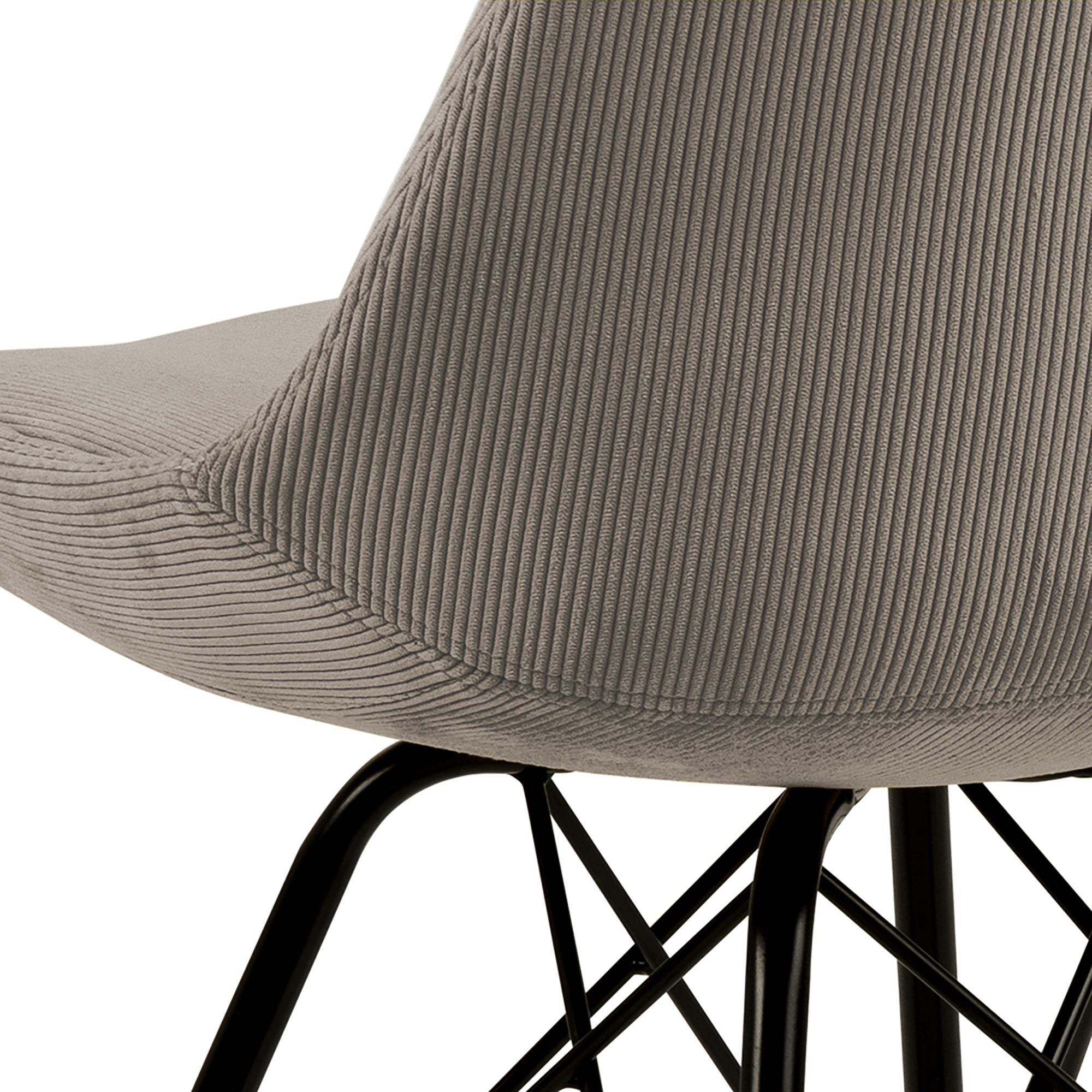 Eetkamerstoel Bradford beige fluweel - set van 2