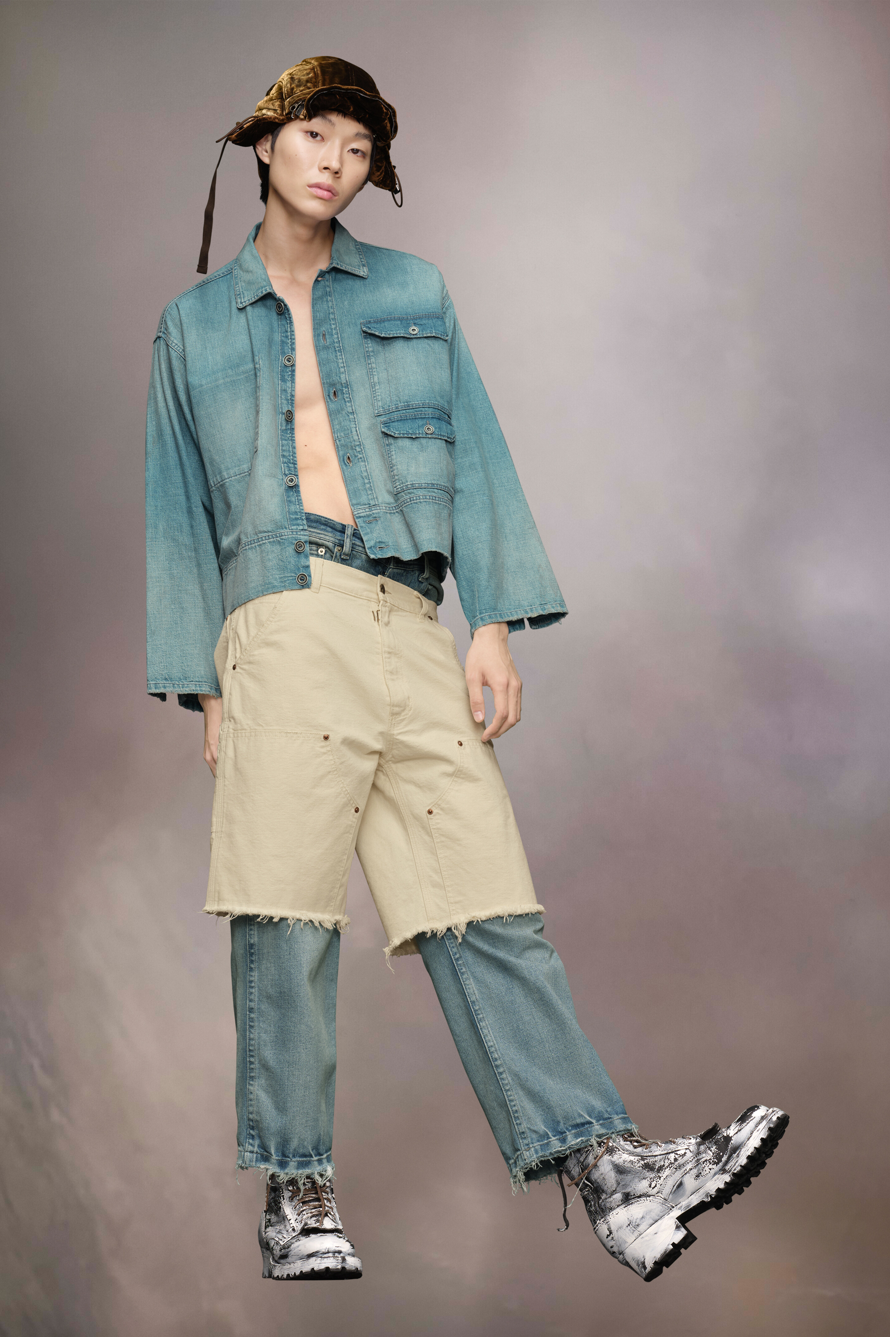 Caban en denim