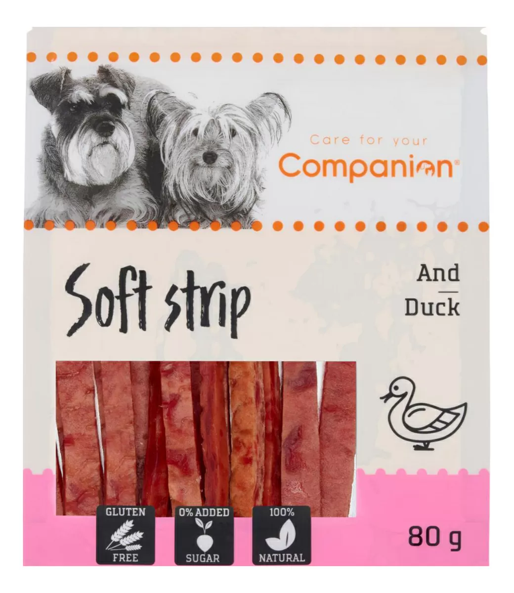 Companion Soft Strips, Duck. - 80g - 1 stk.