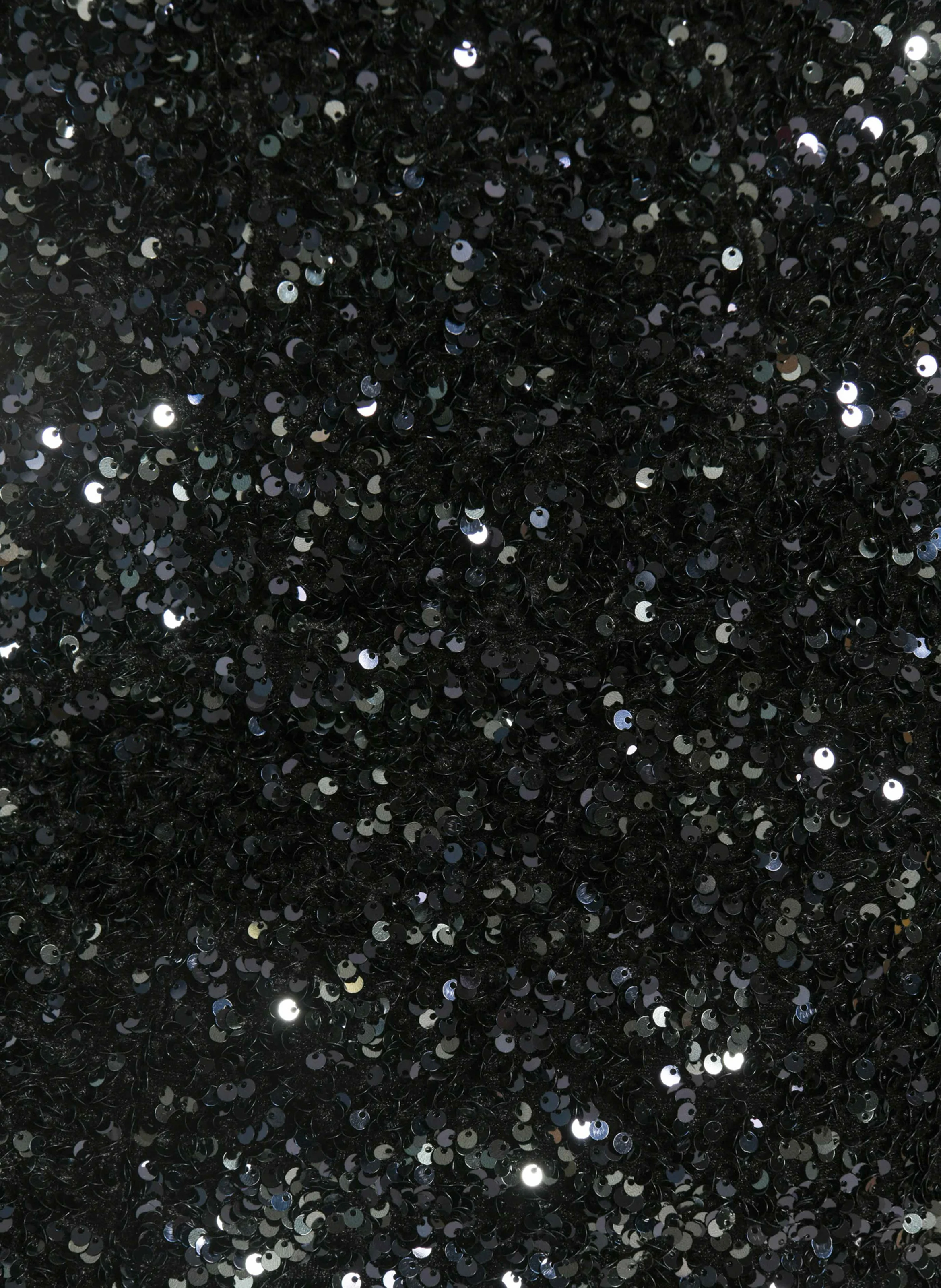 TINA - Jupe courte droite à sequins | Noir