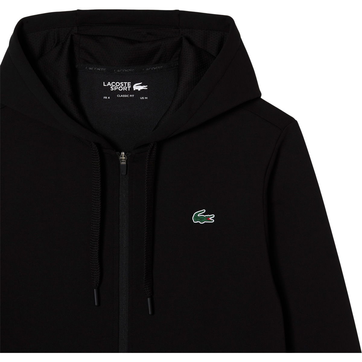 Lacoste Mesh Panels Full Zip Hættetrøje Herre