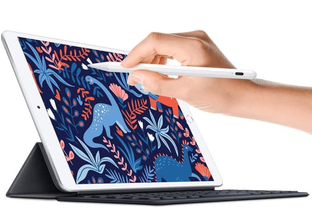 Genopladelig stylus pen med tynd spids 1,45 mm Hvid