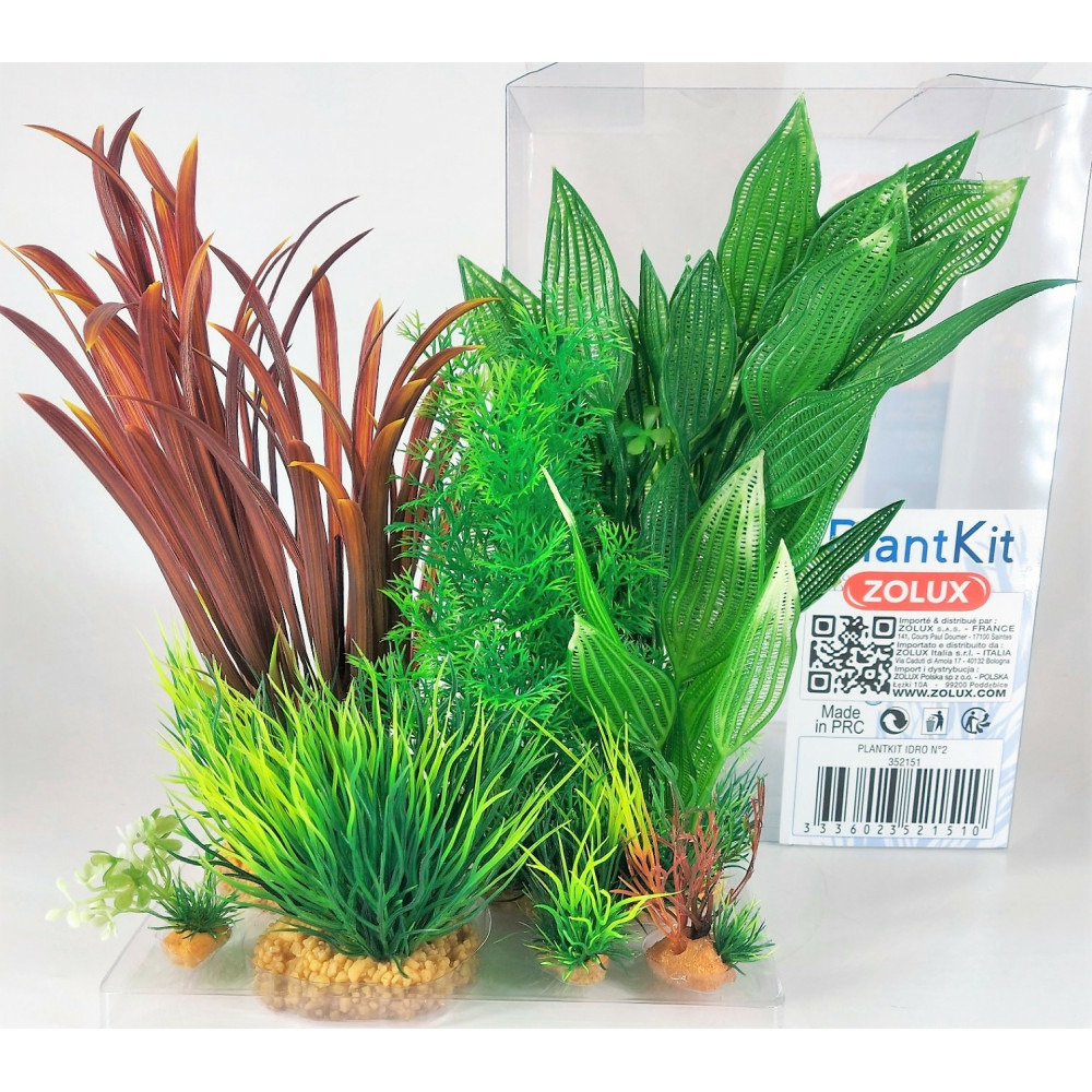 Déco plantkit idro n°2. Plantes artificielles. 6 pieces. h 27 cm. Décorat