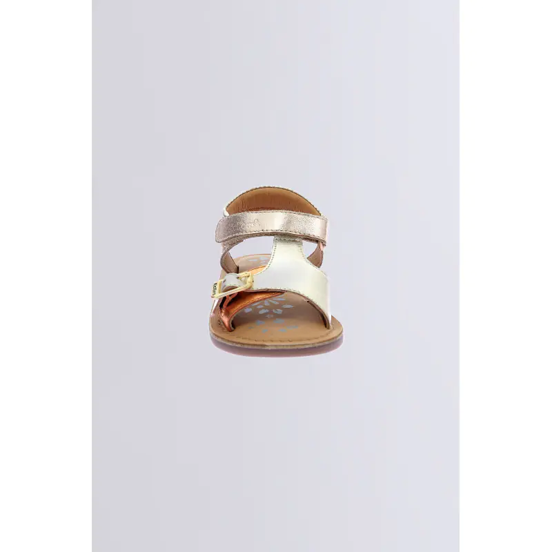 Diazz Beige orange SANDALES Cuir Fille