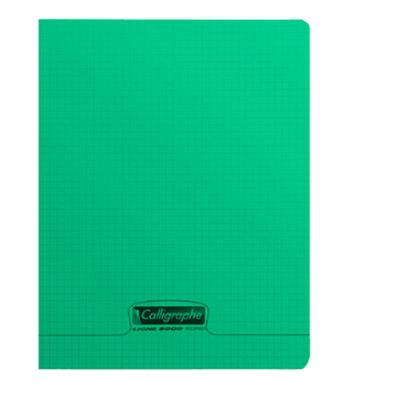 Calligraphe 8000 - Cahier polypro - 17 x 22 cm - 96 pages - petits carreaux (5x5 mm) - disponible dans différentes couleurs