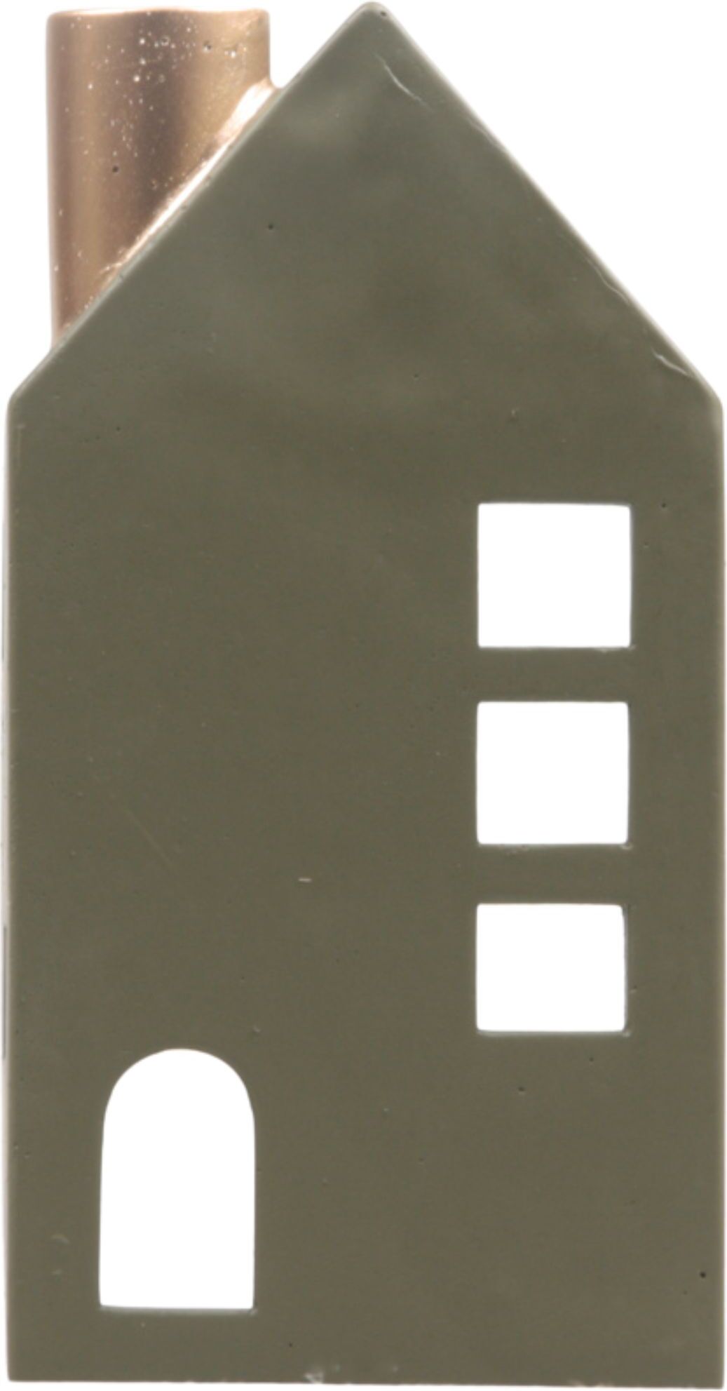 SID Collection waxinelichthouder Moos groen 12 x 8 x 24 cm
