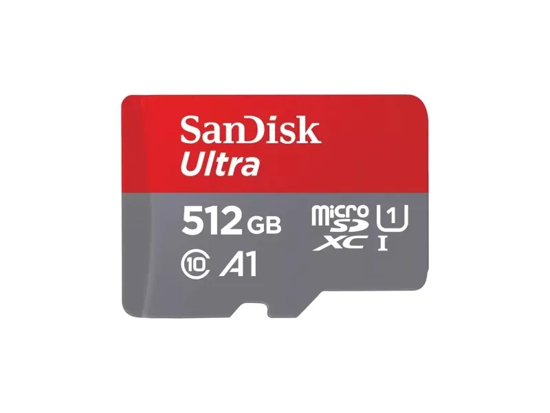 SanDisk Ultra - Flashhukommelseskort (microSDXC til SD adapter inkluderet) - 512 GB - A1 / UHS Class 1 / Class10 - microSDXC UHS-I