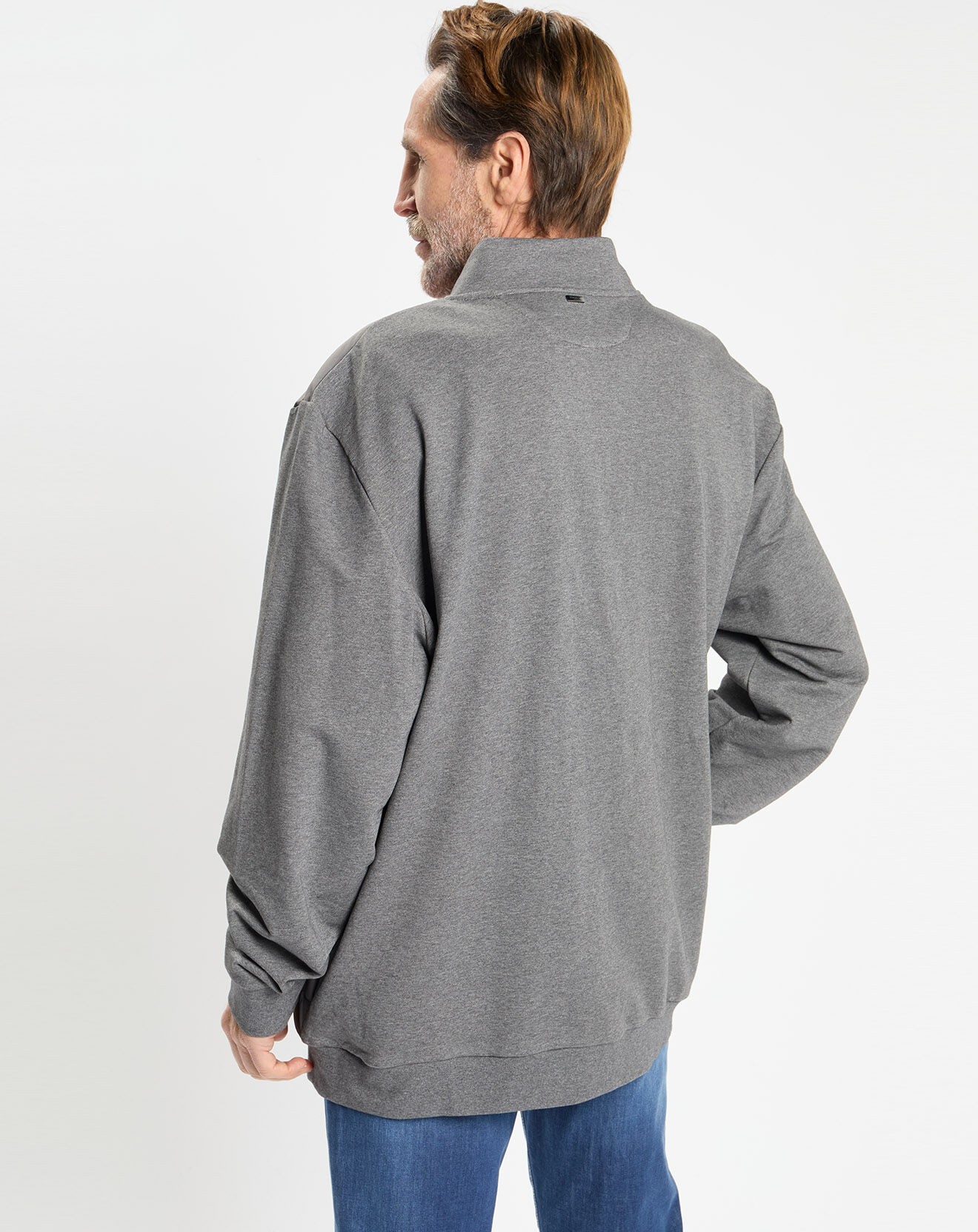 Hackett London Gilet Hybride bimatière gris foncé