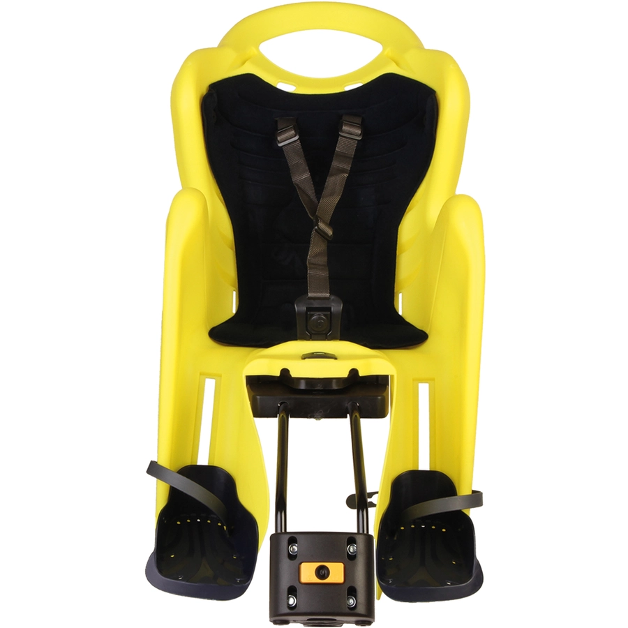 BELLELLI Kindersitz Fahrrad Mr Fox Reclining B-fix Frame mount Yellow HI VIZ