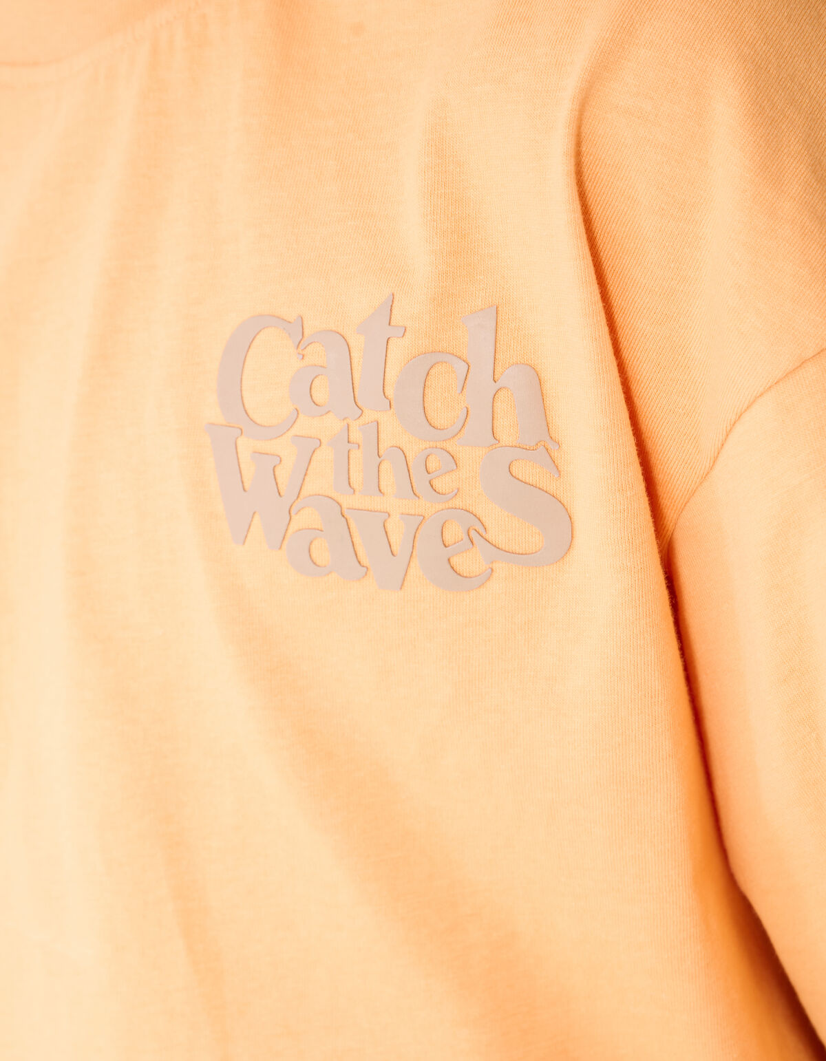 Catch Artwork T-shirt Lichtoranje