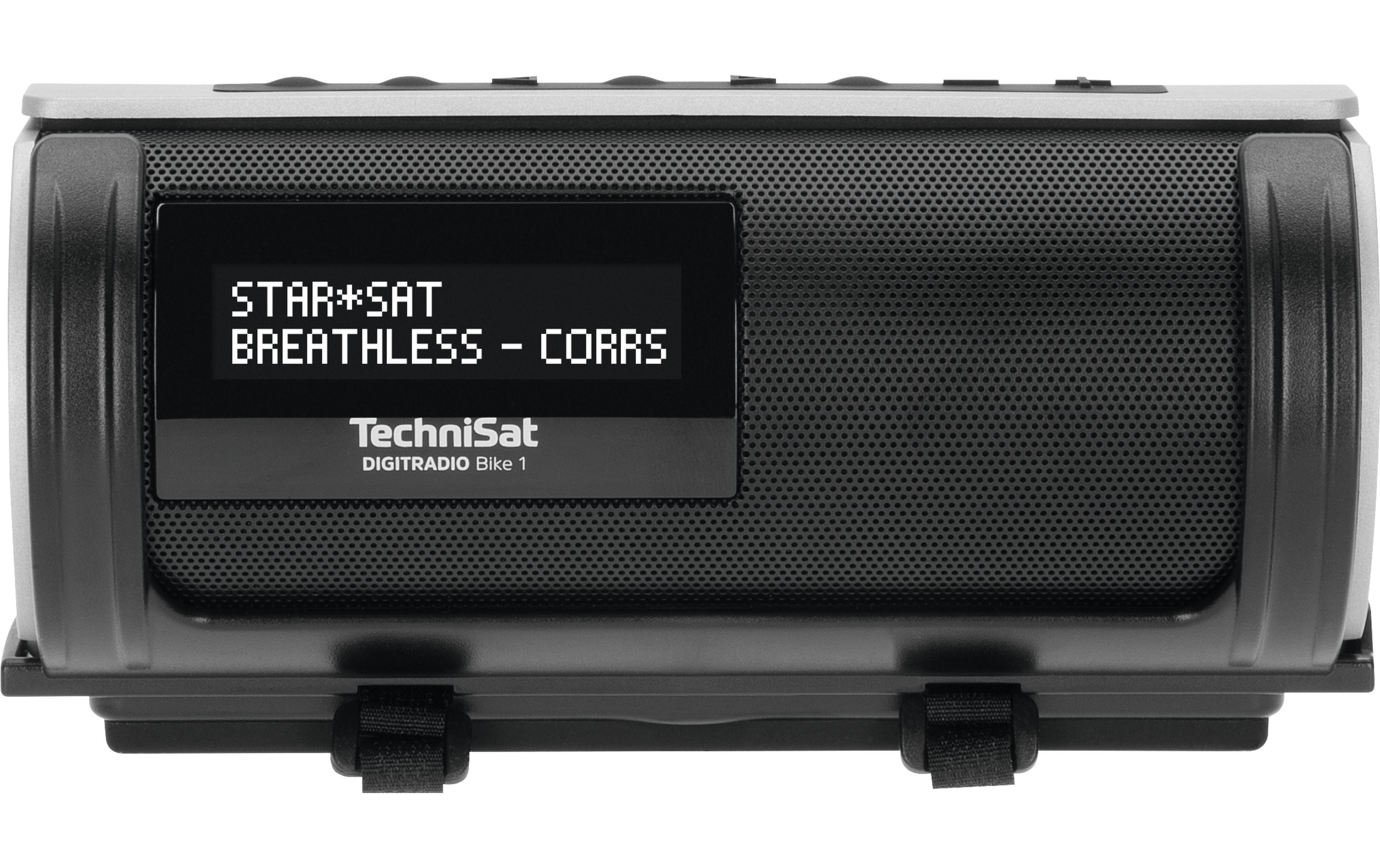 DigitRadio Bike 1 Schwarz<br>Mobiles DAB+/UKW-Radio für Fahrräder, mit Akku und Musikstreaming