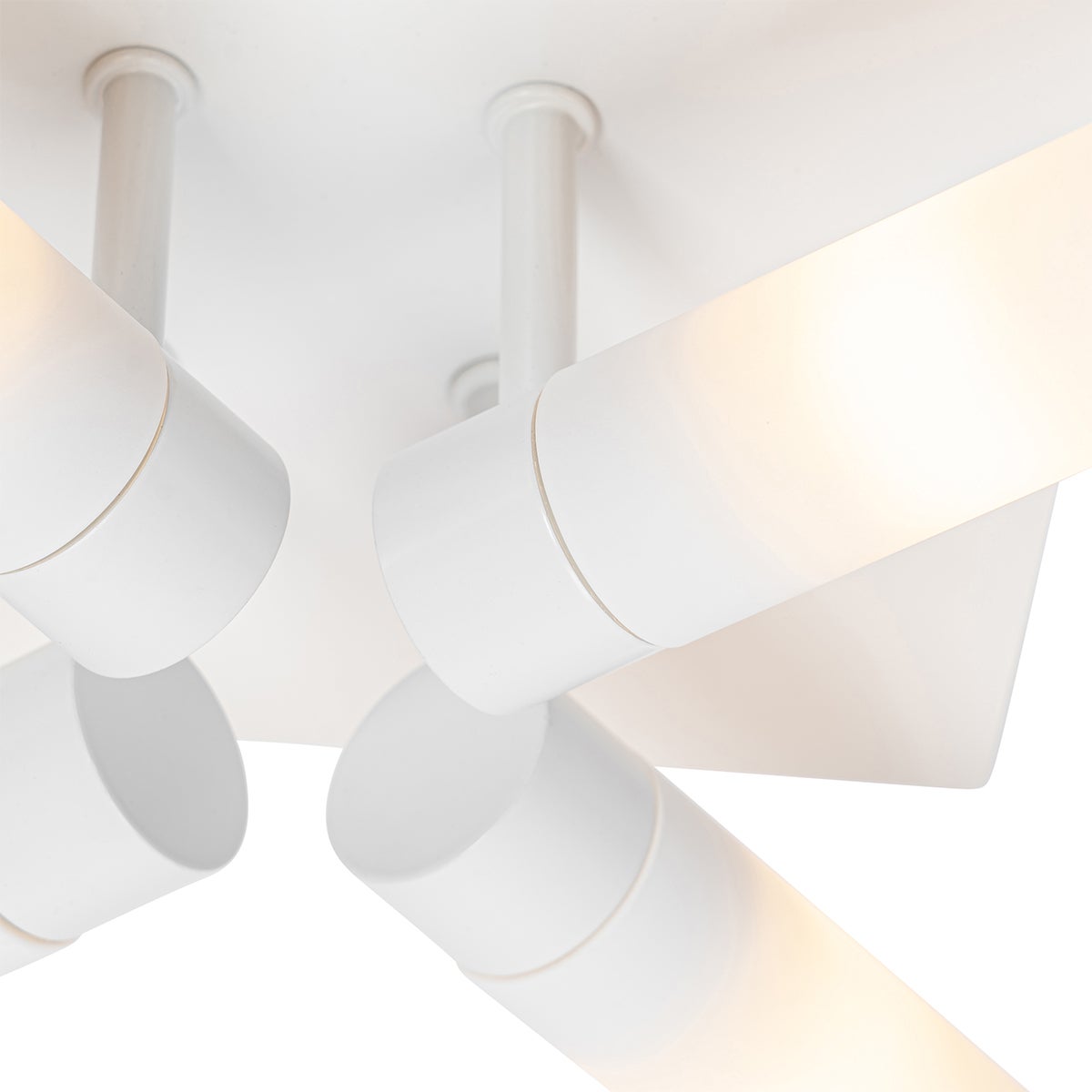 Moderne badkamerplafondlamp, wit, 4-lichts, IP44 - Bad
