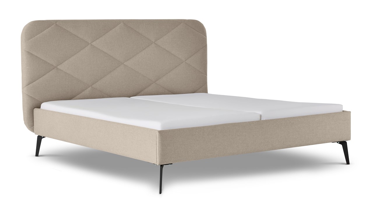 Bed Sparkle light grey