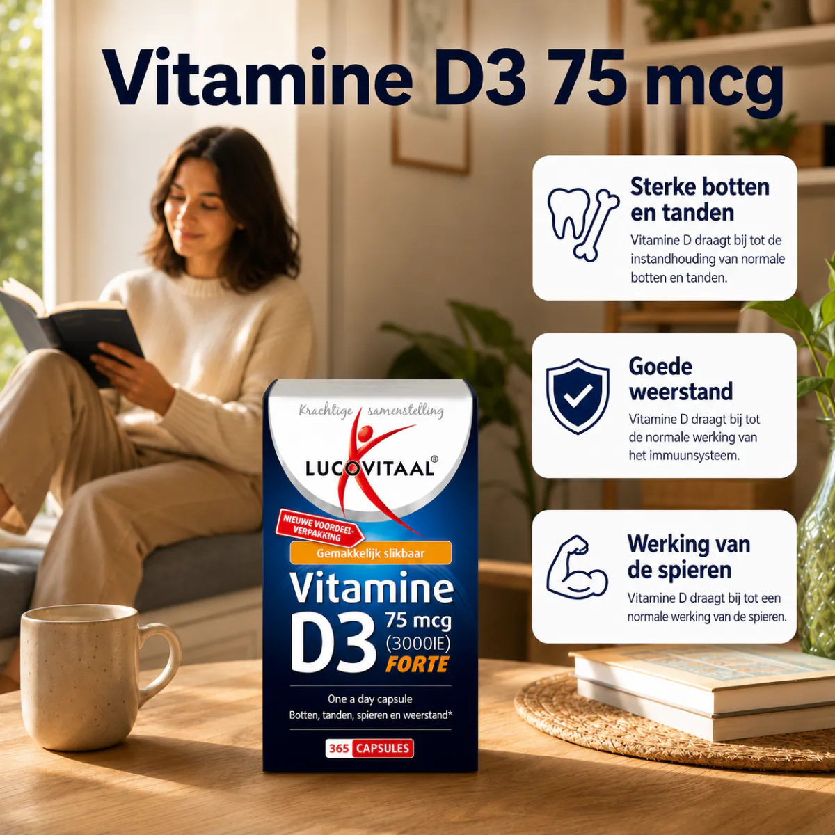 Vitamine D3 75 mcg 365 capsules