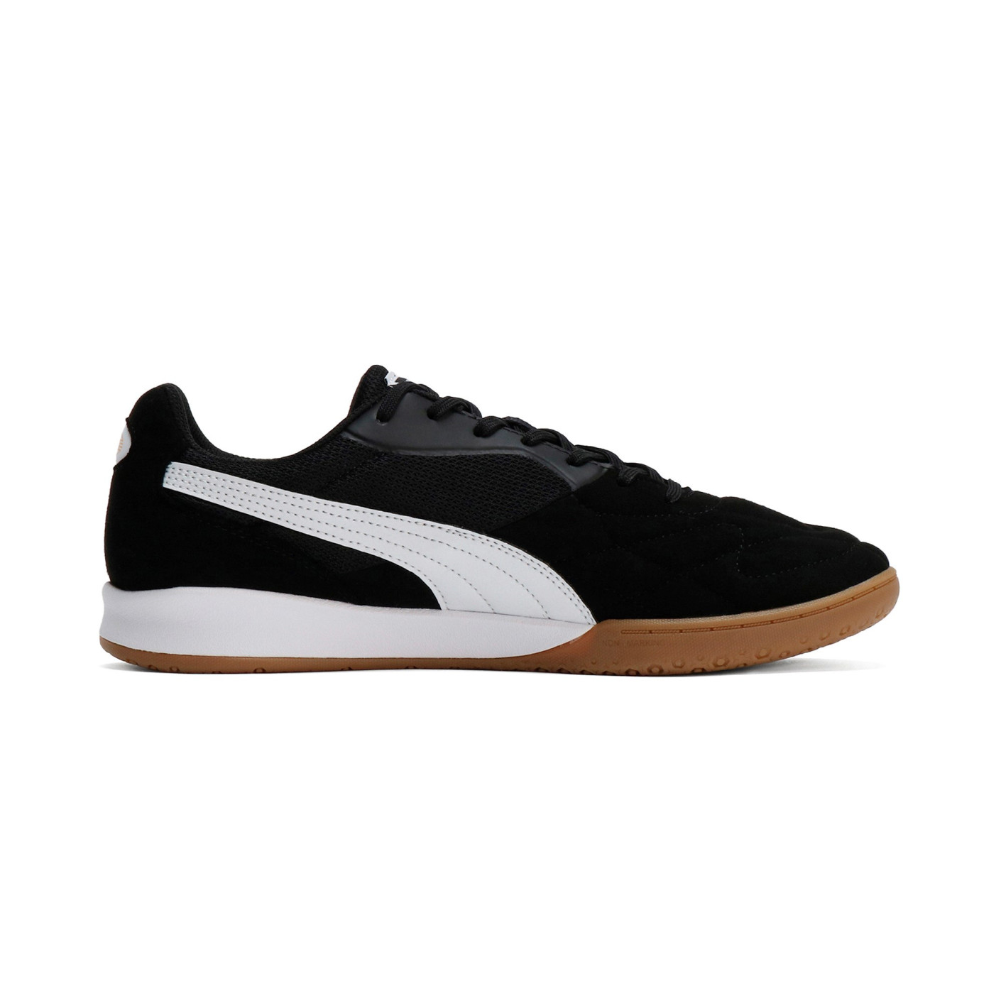 PUMA King Top Zaalvoetbalschoenen (IN) Zwart Wit Bruin