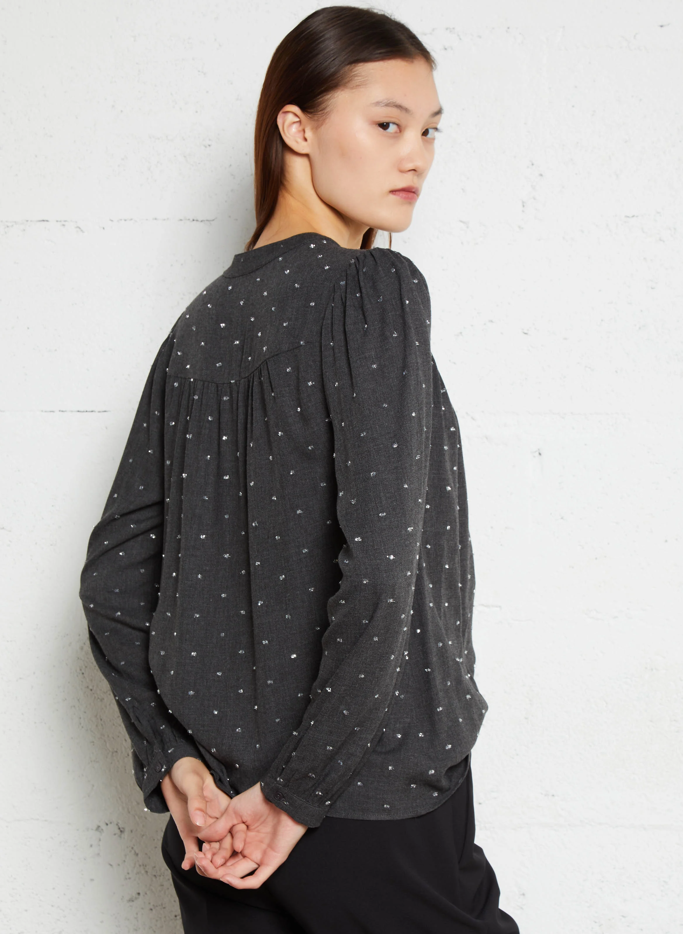 COLYN - Top col tunisien | Gris