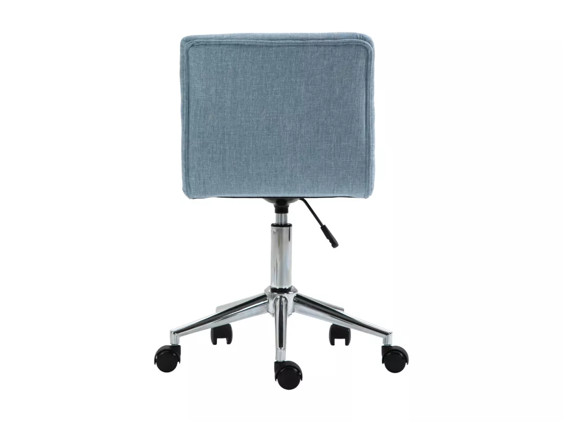 SVITA LINUS chaise de bureau chaise pivotante pour enfant chaise de bureau chambre d'enfant revêtement en tissu bleu