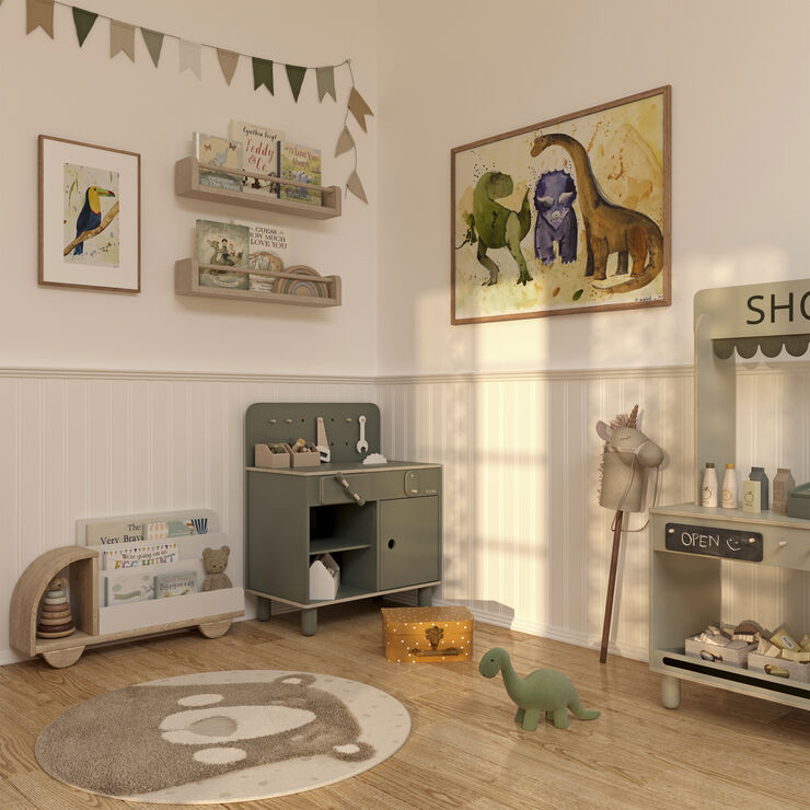 Poster & Frame Et Lille Atelier - Kids - Tukan Flerfarvet