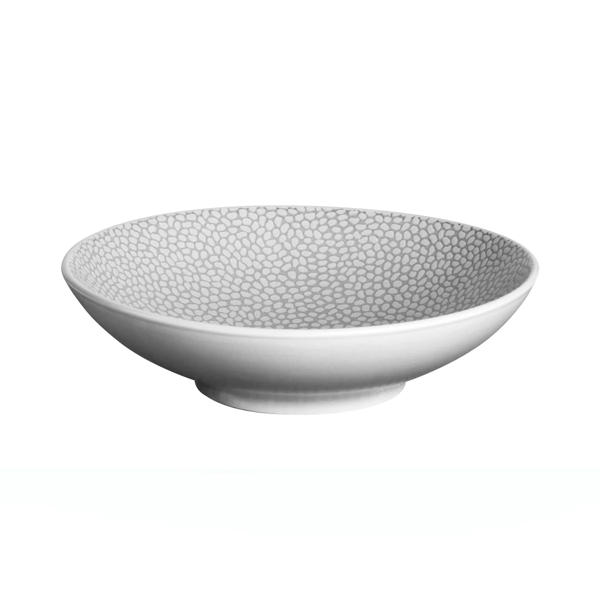 Stone Gris clair - Coffret 6 assiettes salade et pâtes Médard de Nobla