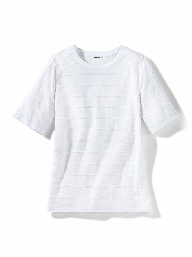 Baumwollshirt Streifenstruktur