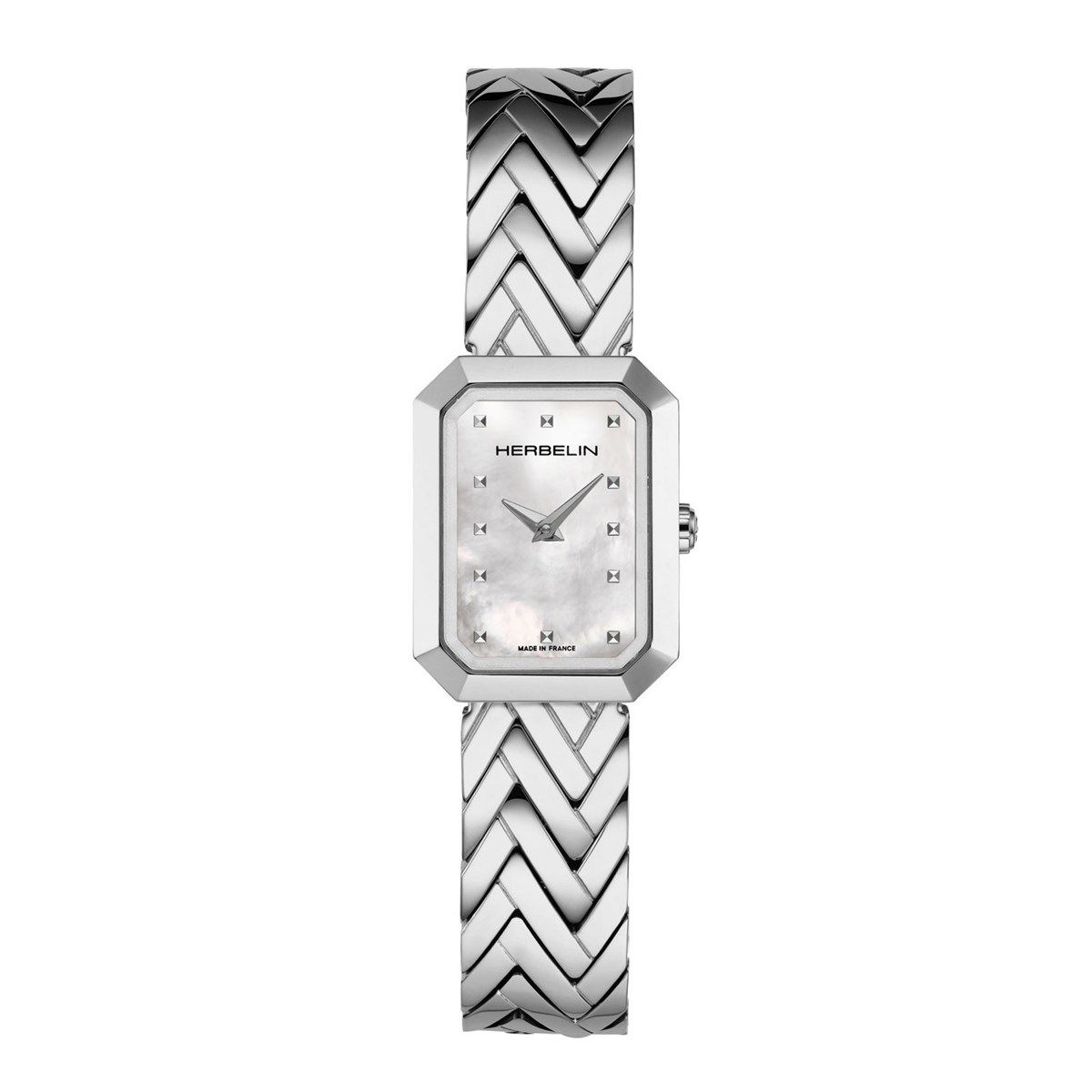 Montre femme Herbelin Octogône acier cadran nacre