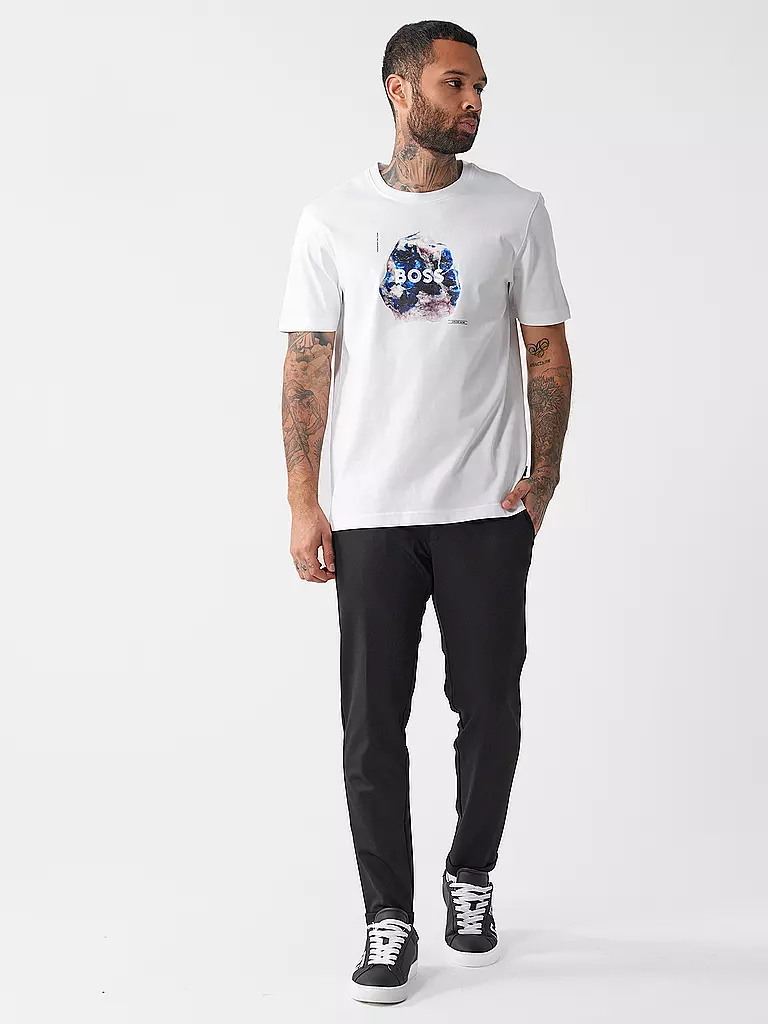 BOSS T-Shirt TE_MOON  weiss