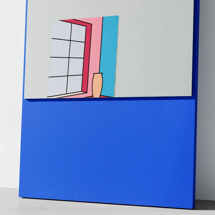 OUT Objekte unserer Tage - Friedrich 21 Spiegel, 59 x 185 cm, himmelblau