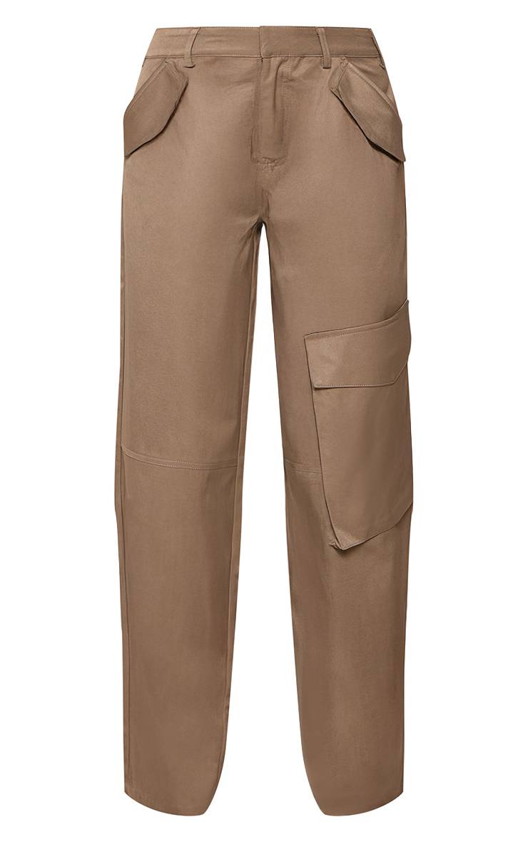 Kaki Pantalon Cargo Utilitaire À Détails