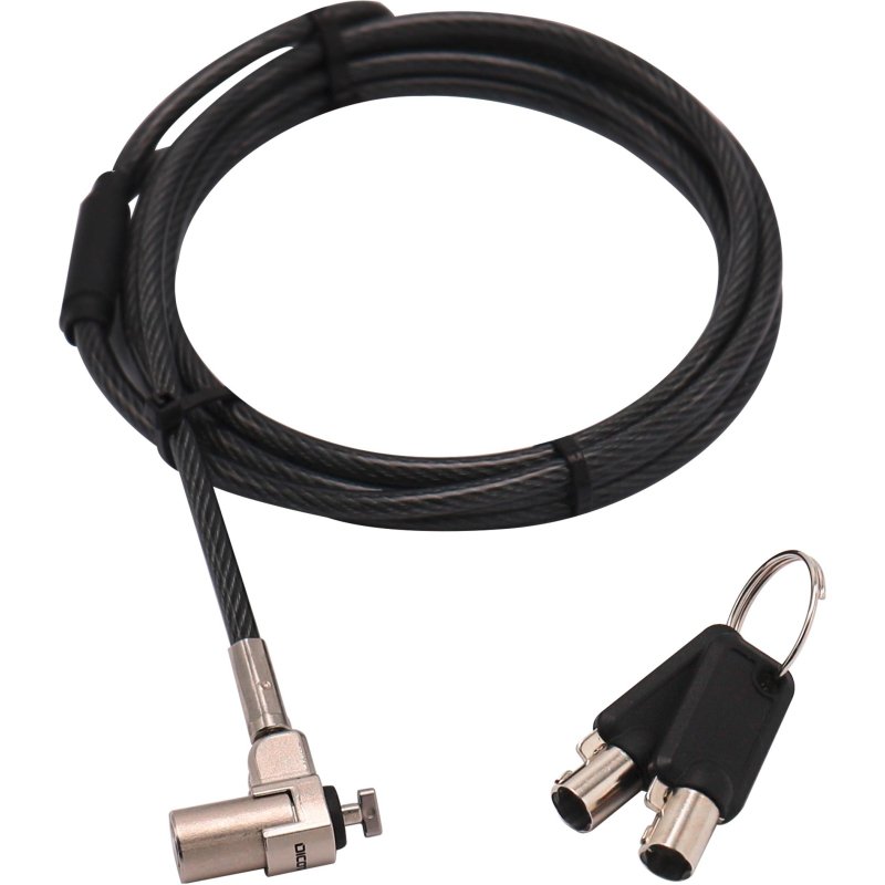 DICOTA D31831 câble antivol Noir, Argent 2 m