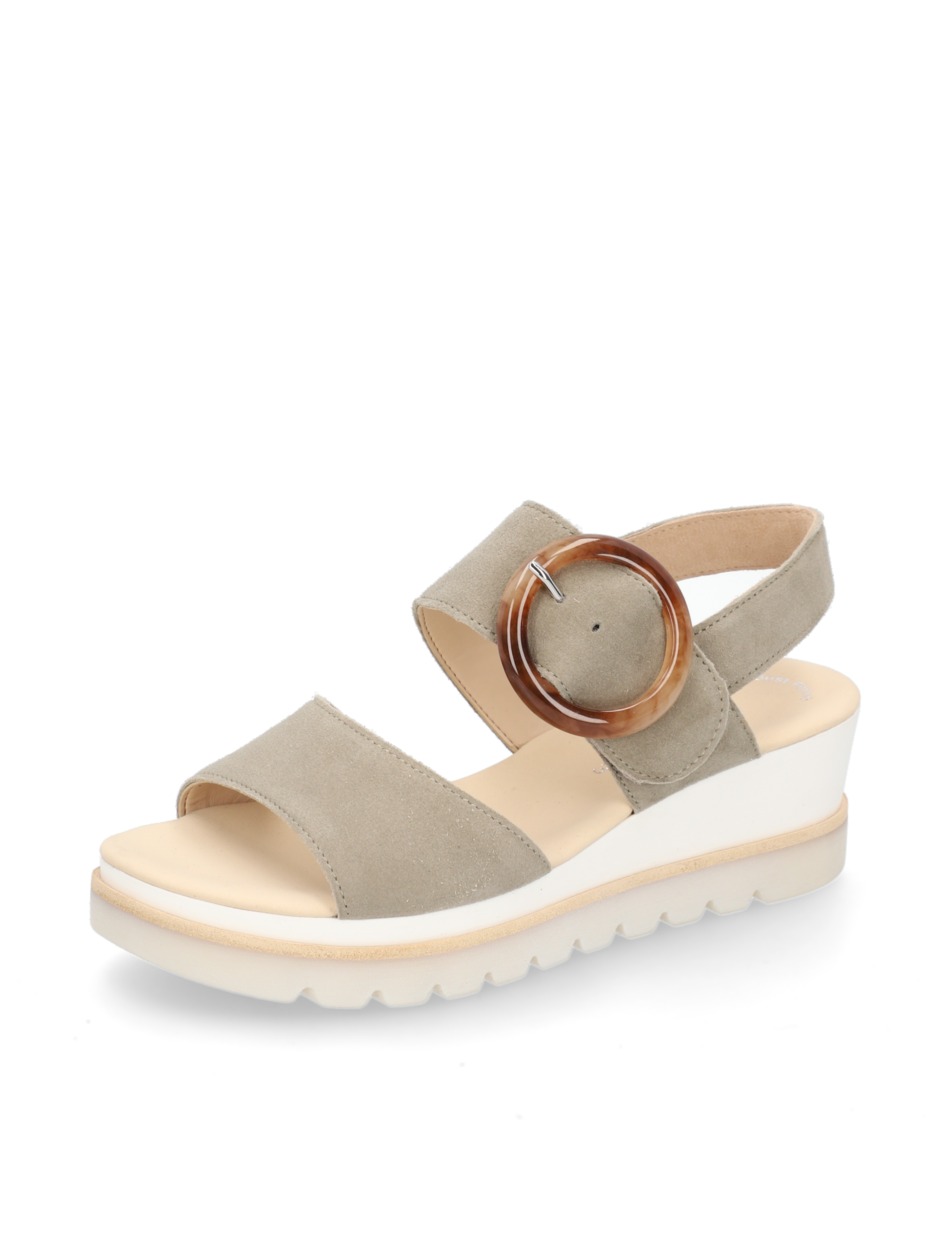 Veloursleder Sandale