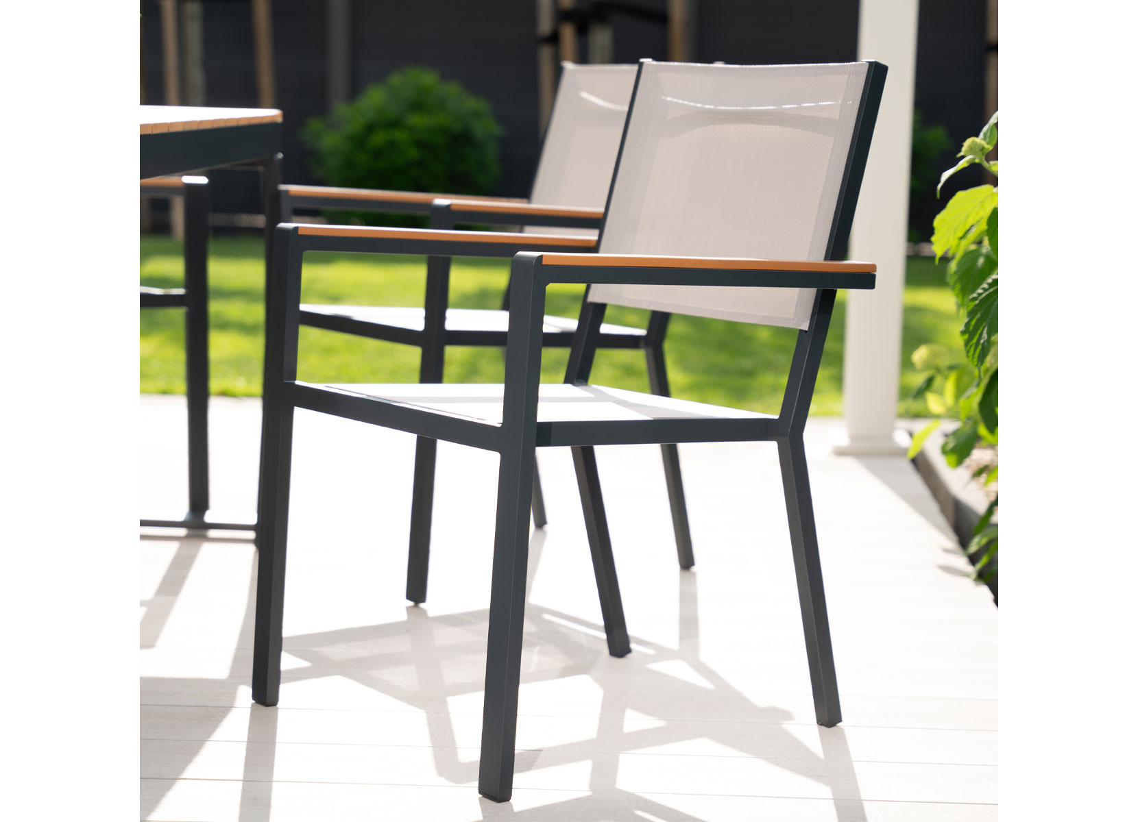 Home Deluxe Garten-Sitzgruppe CANTOS SEDIA in Holzoptik