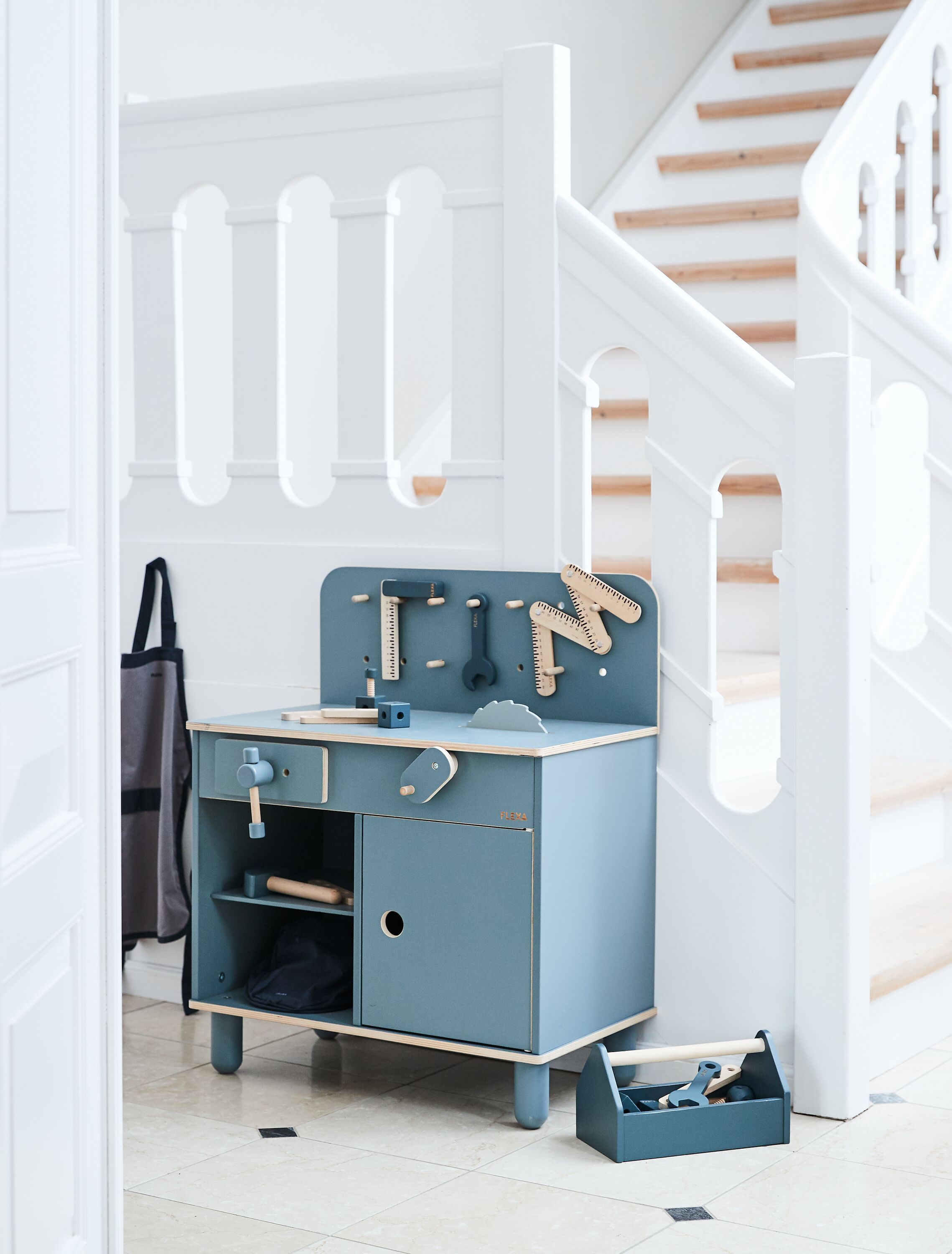 Flexa PLAY WORKBENCH Spielzeug - Blau / B: 60.0 x T: 34.5 x H: 48.5