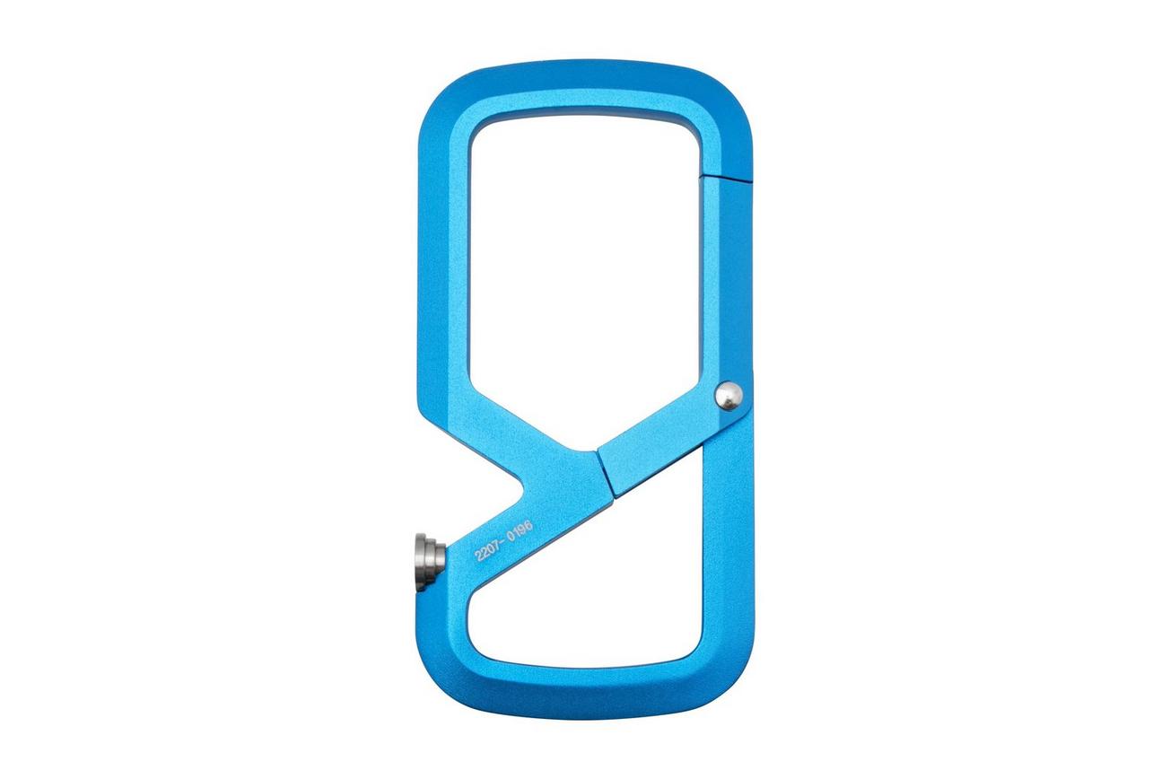 The James Brand Mehlville, Cerulean Stainless, karabijnhaak