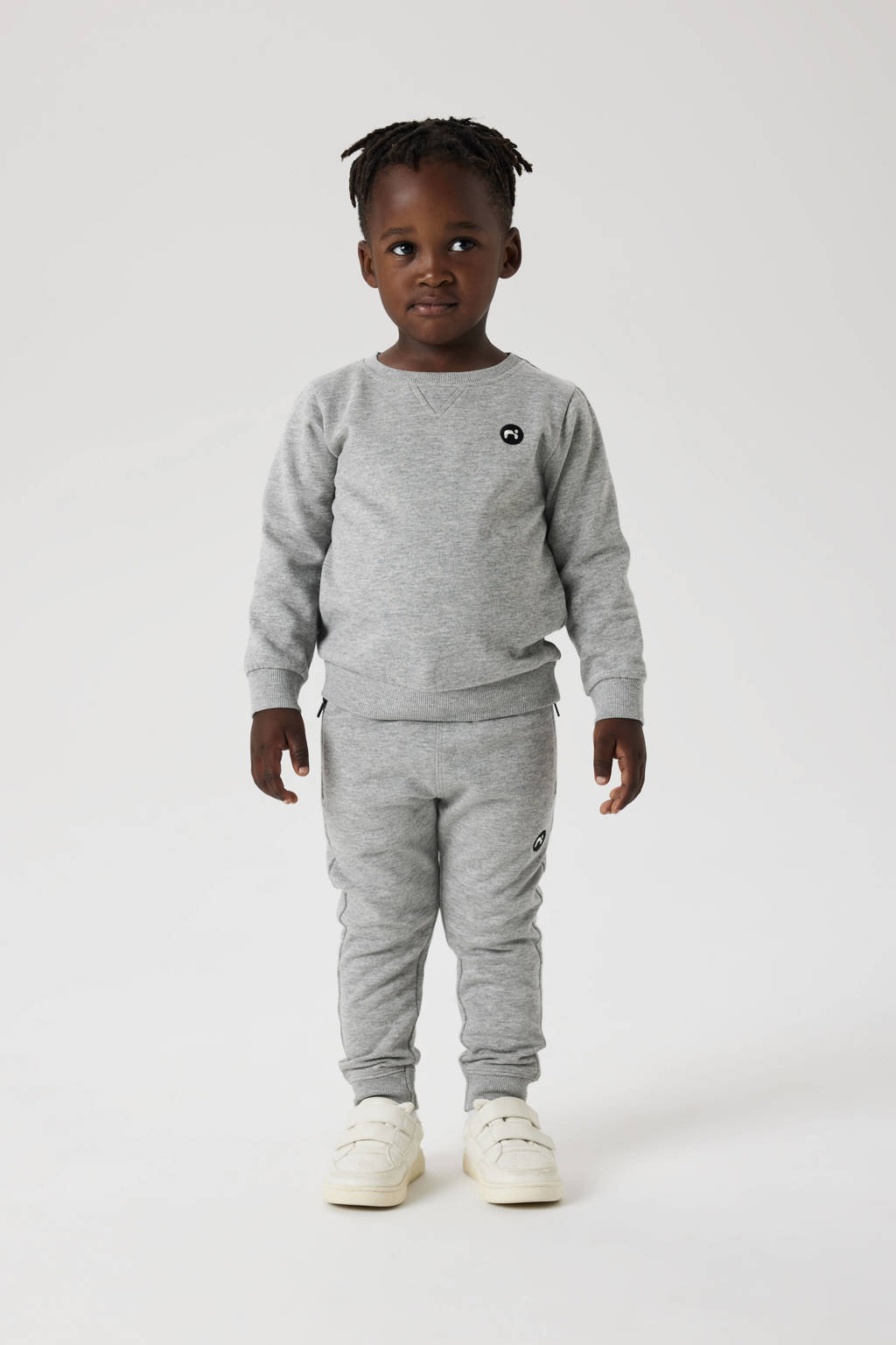 NAME IT sweater NMMVIMO grijs melange