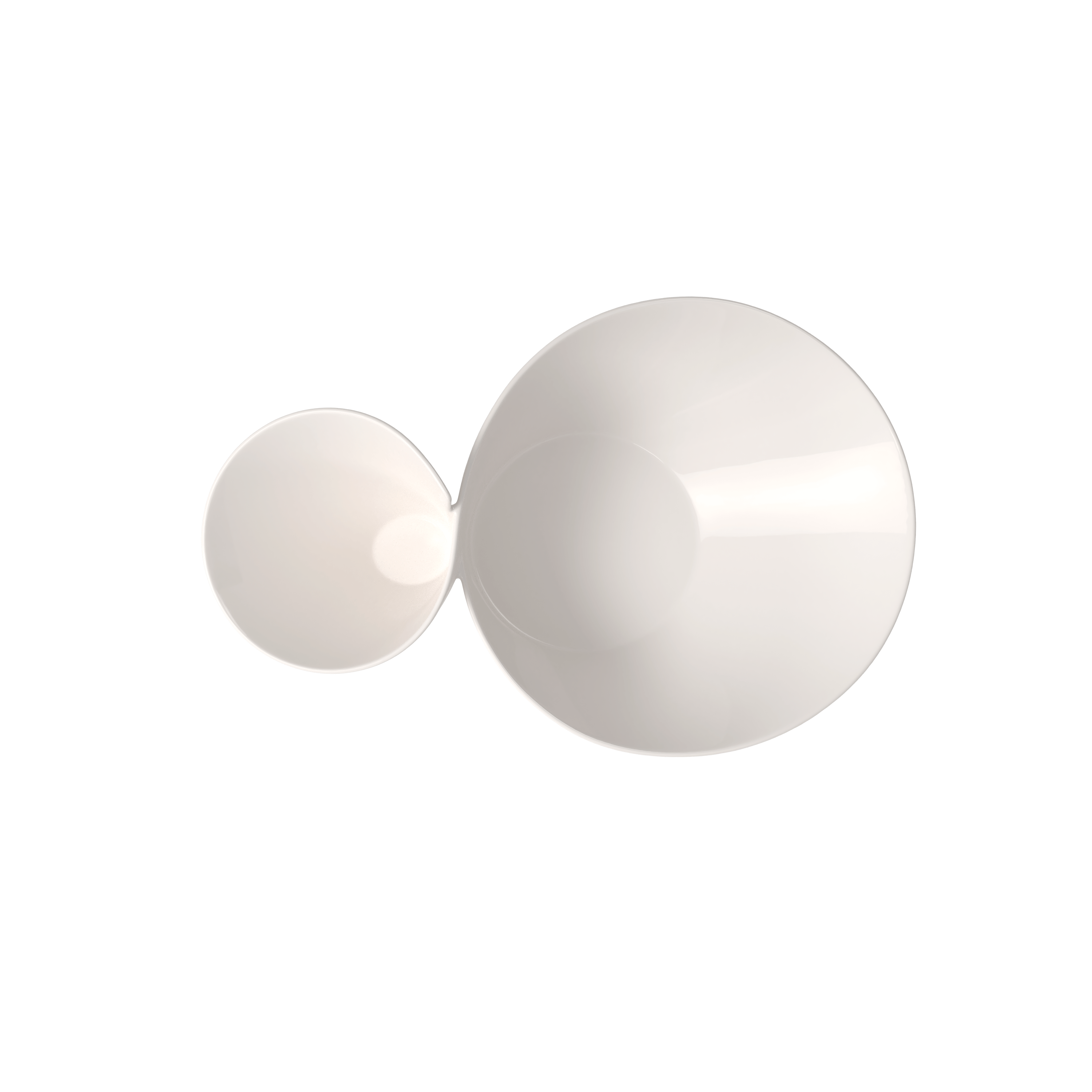 NewWave Decorative fruit bowl White, Premium Porcelain