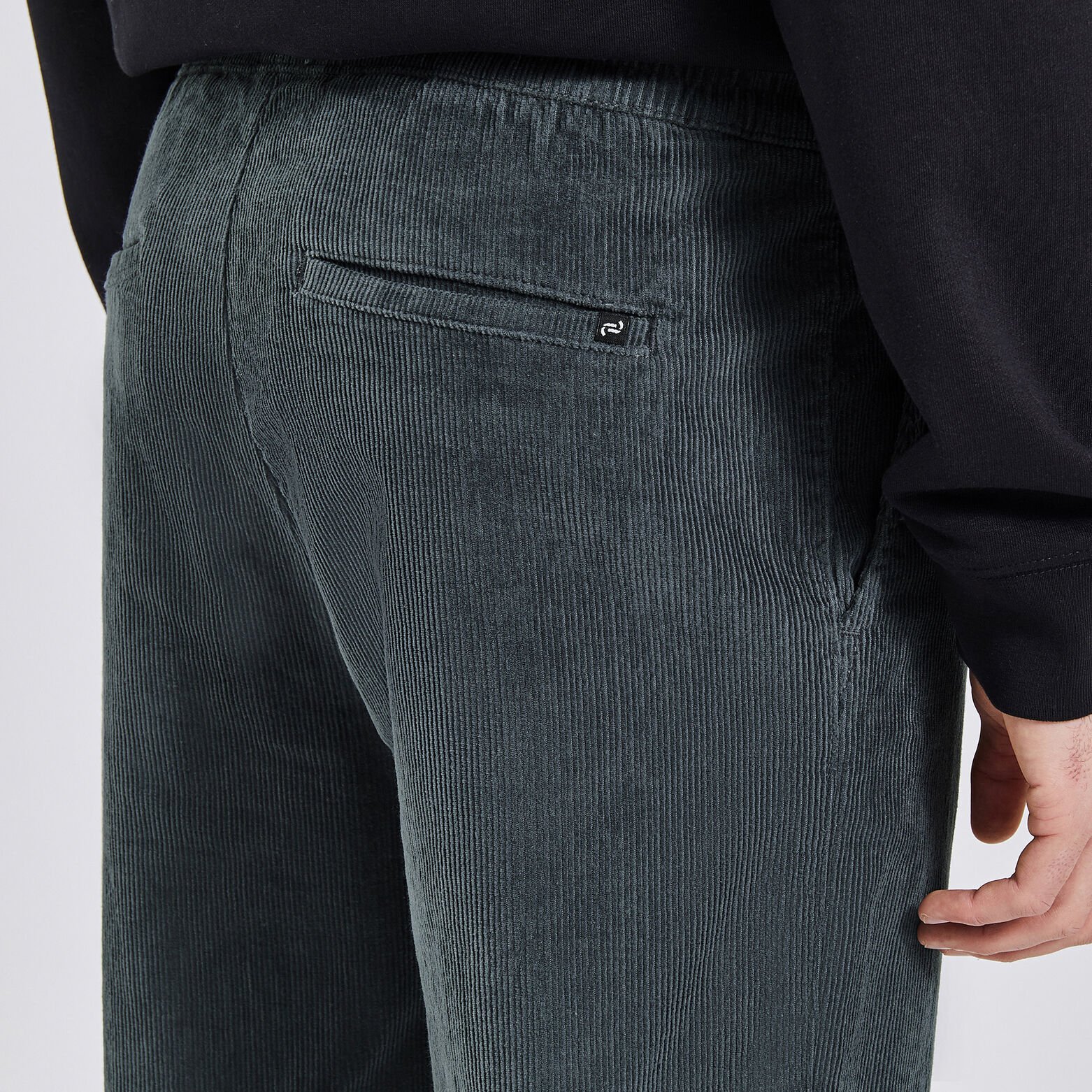 Pantalon jogging en velours Bleu moyen