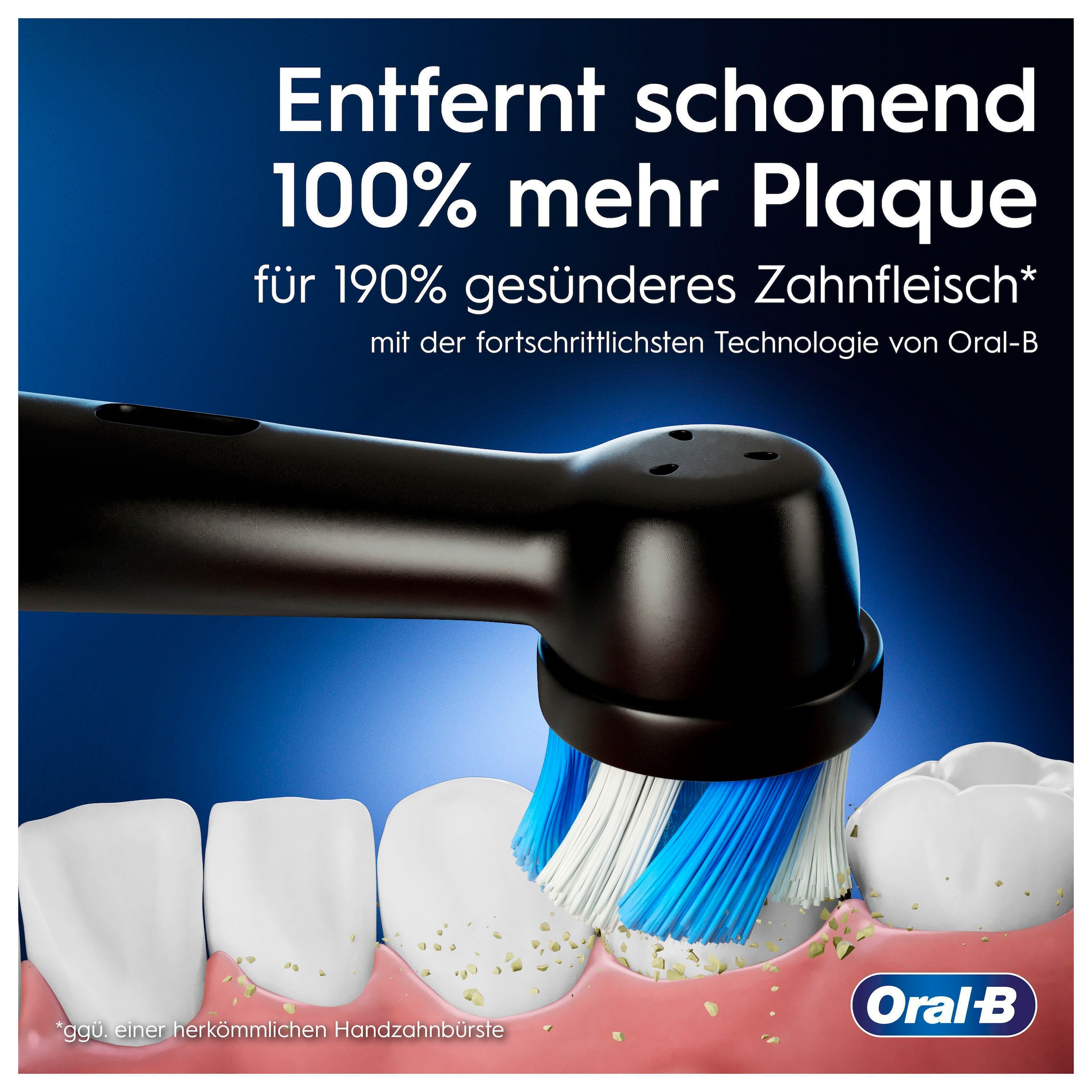 Oral-B Elektrische Zahnbürste »iO Series 6 N« 2 Stk. Aufsteckbürsten Magnet-Technologie, Display & Reiseetui