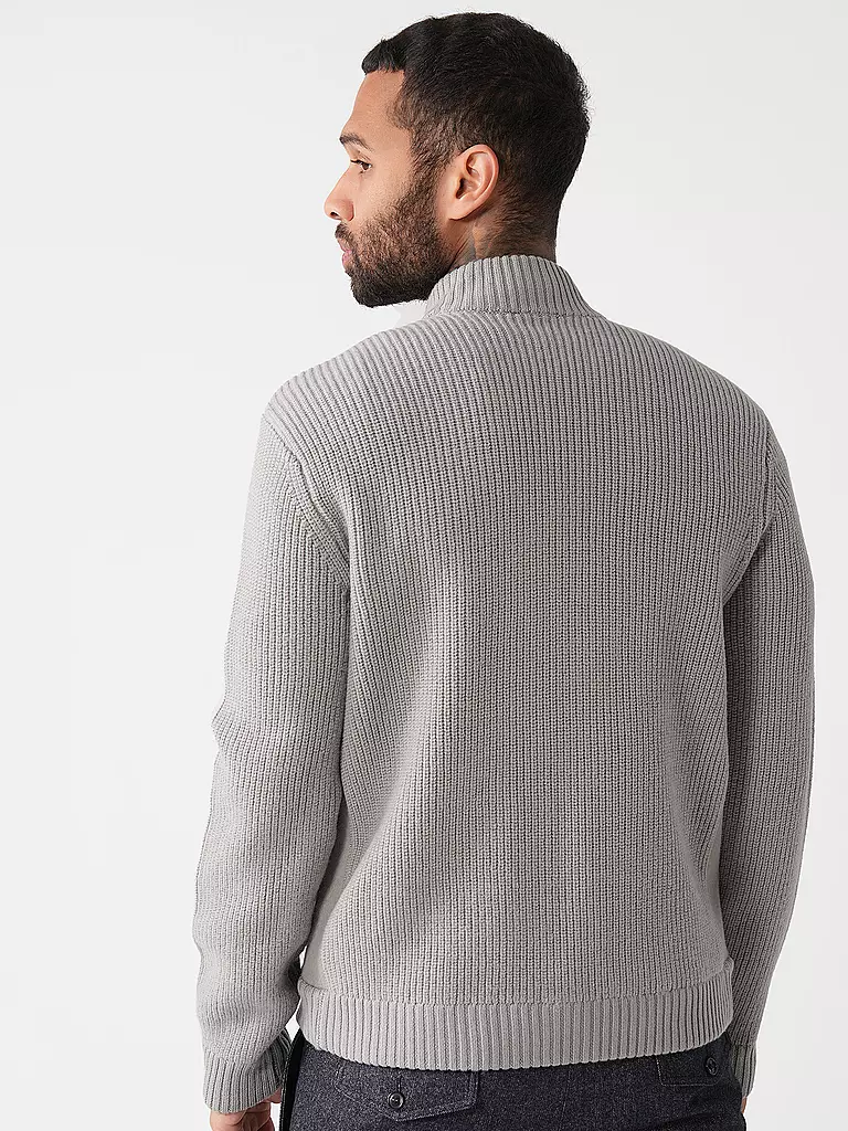 EMPORIO ARMANI Strickjacke hellgrau